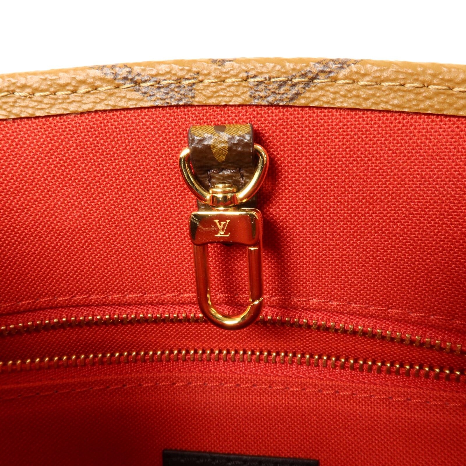 LOUIS VUITTON Monogram Giant OnTheGo PM金扣手挽肩背兩用袋棕色