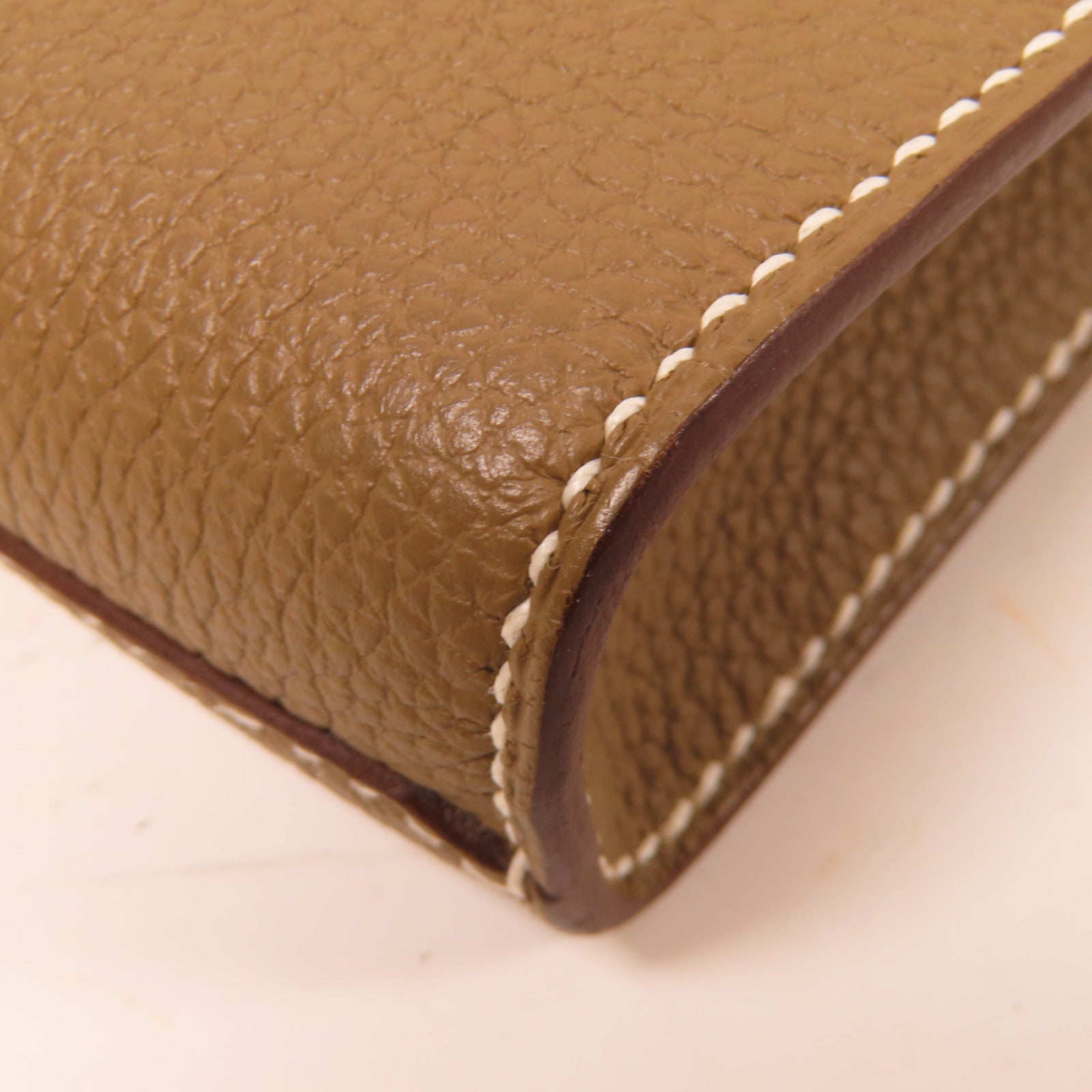 HERMES Togo皮革Sac A Depeches 21銀扣肩背袋啡色