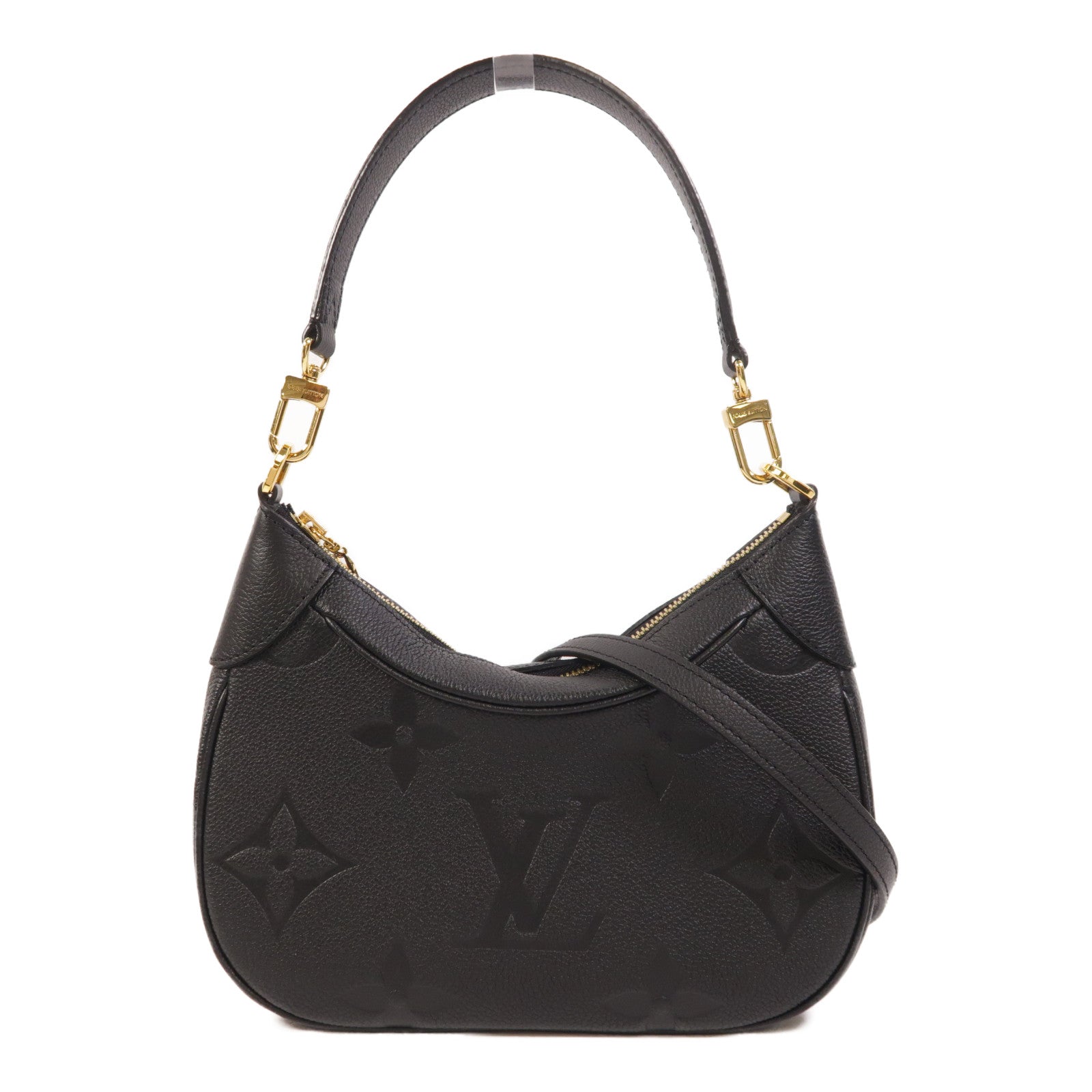 LOUIS VUITTON Monogram Empreinte Bagatelle金扣手挽肩背兩用袋