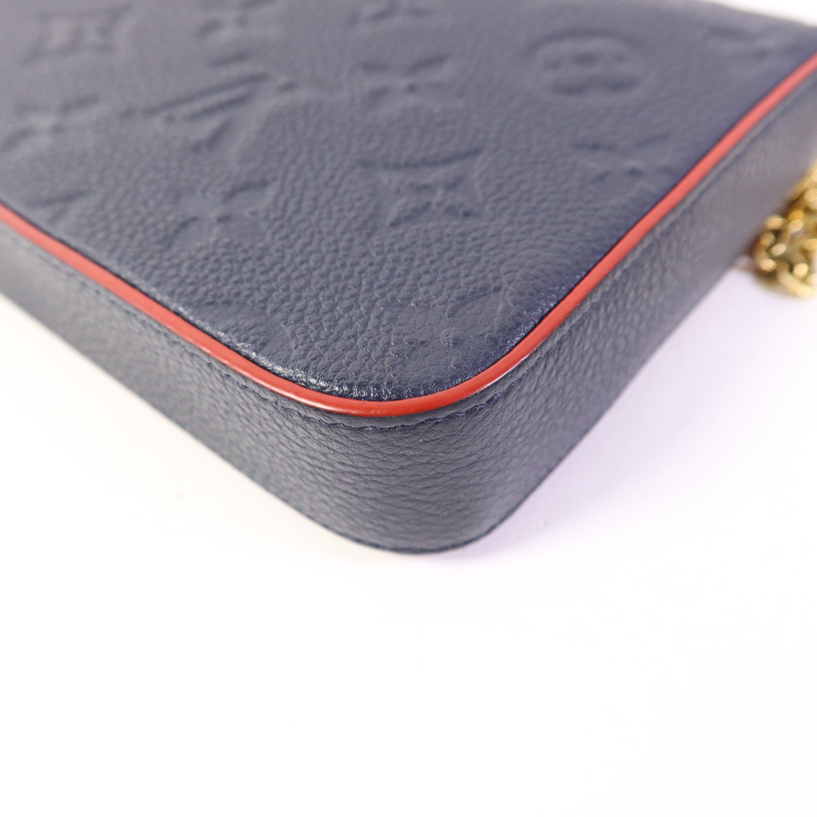LOUIS VUITTON Monogram Empreinte Pochette Felicie金扣肩背袋