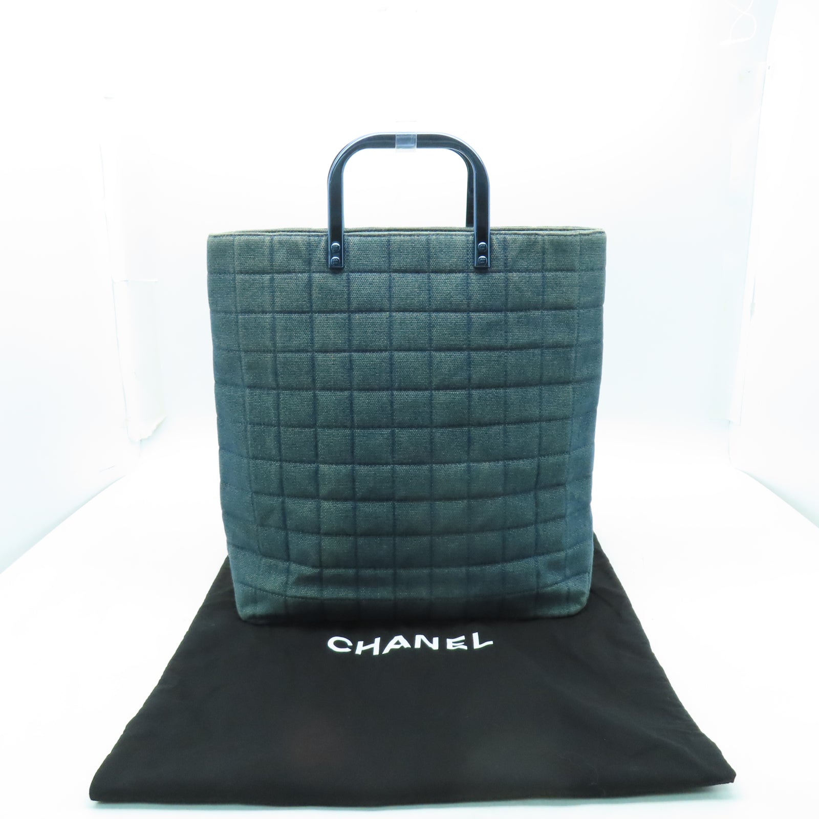 CHANEL 【激減優惠】牛仔布Vintage Handbag手挽袋藍色