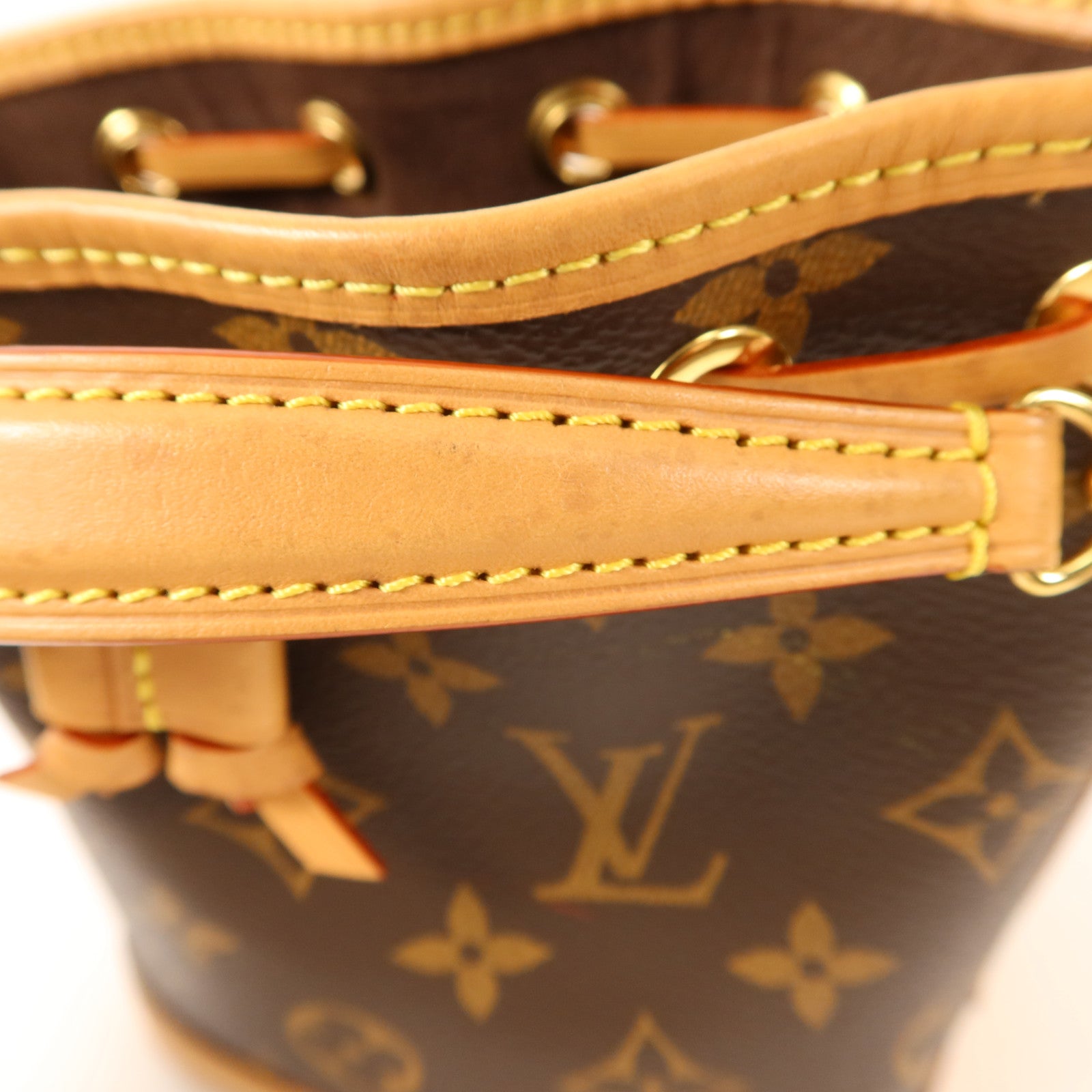 LOUIS VUITTON Monogram Nano Noe金扣手挽肩背兩用袋