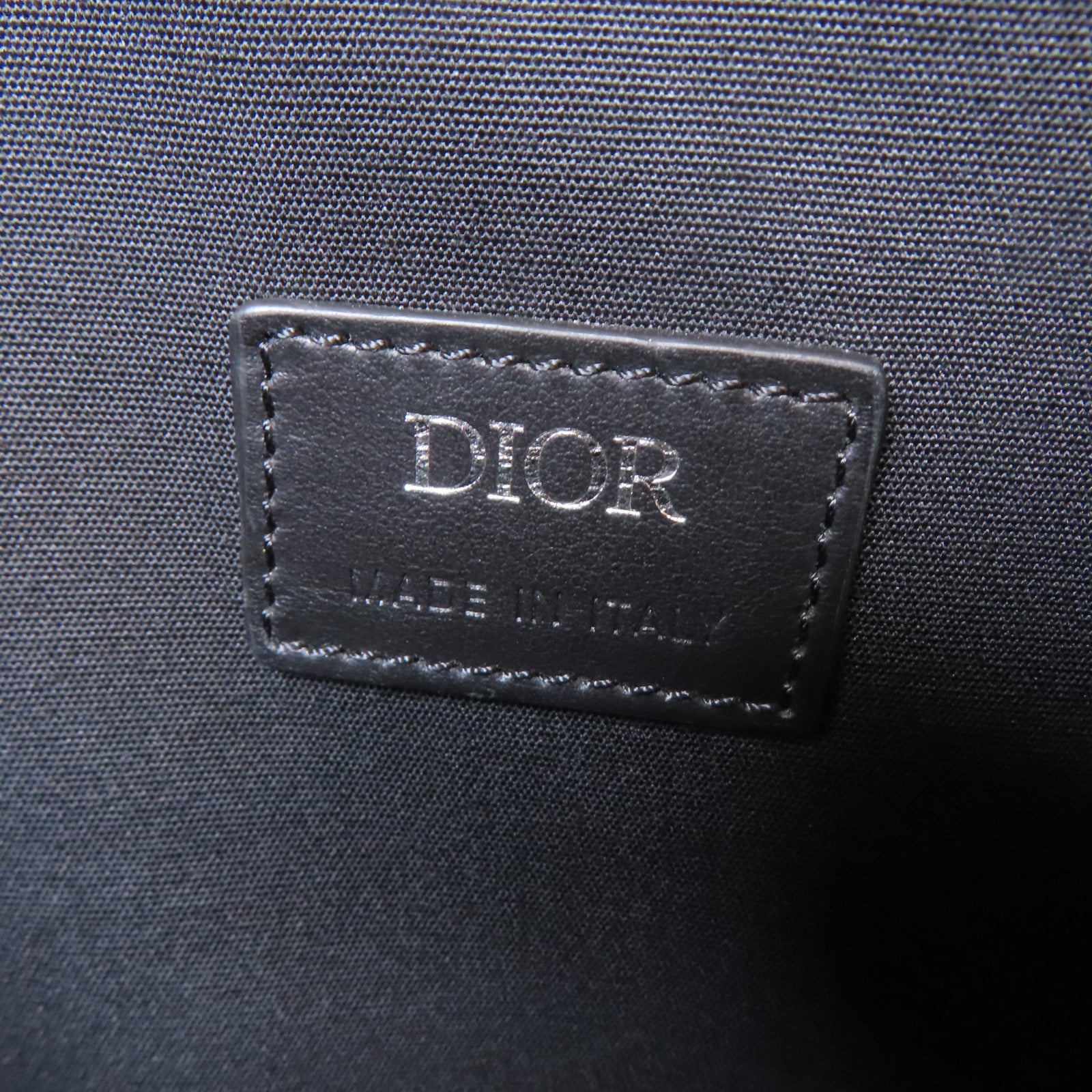 Dior 【激減優惠】塗層帆布Messenger Shoulder B銀扣肩背袋黑色
