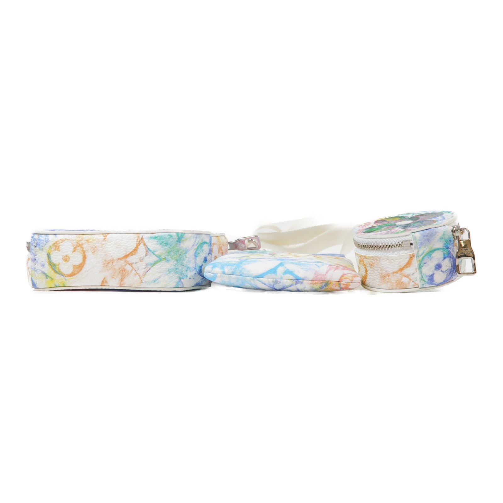 LOUIS VUITTON Monogram Pastel Colors LV Block銀扣肩背袋彩色