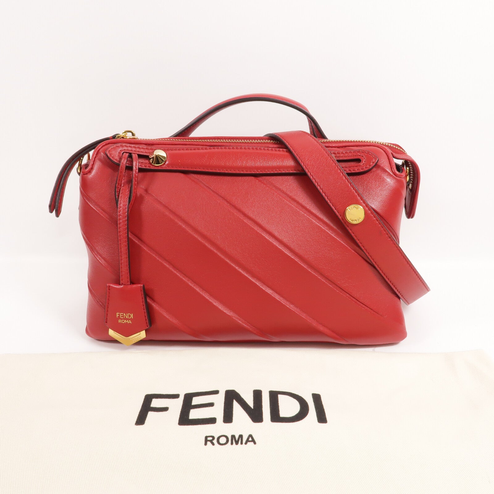 FENDI 牛皮皮革By The Way手挽肩背兩用袋