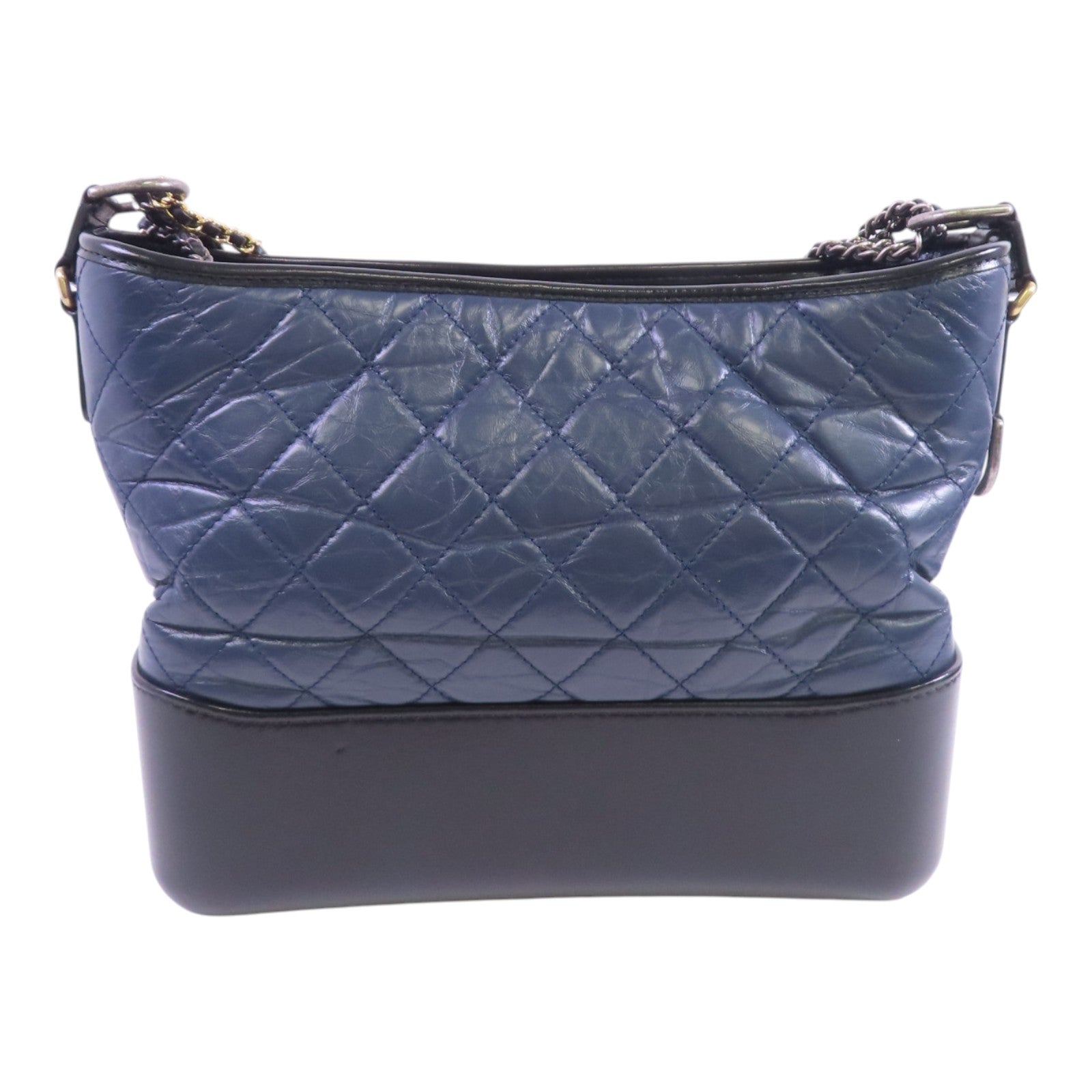 CHANEL 牛皮革Gabrielle Medium Chain Shoulder Bag銀扣鏈帶肩背袋