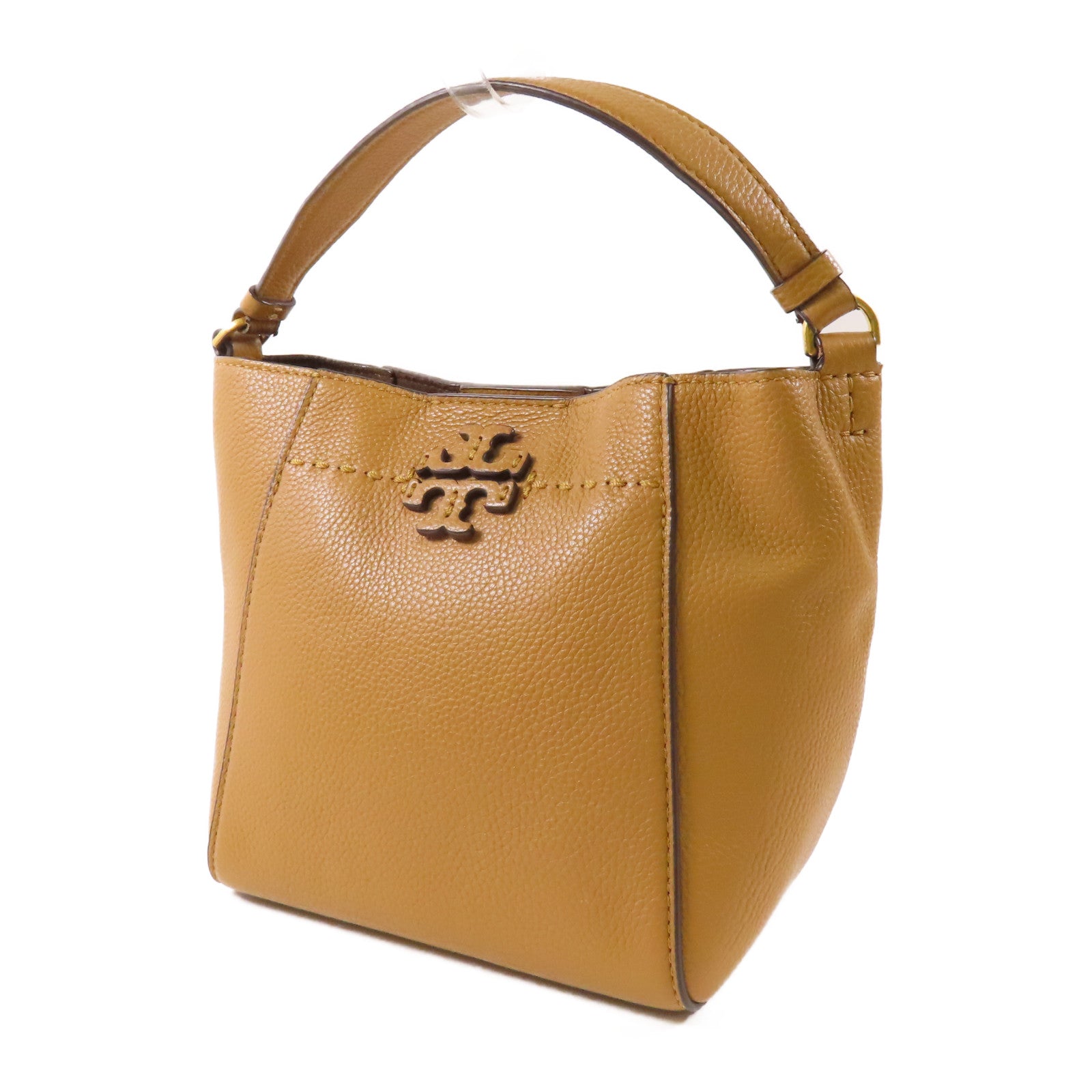 牛皮皮革2 Way Shoulder金扣手挽肩背兩用袋
