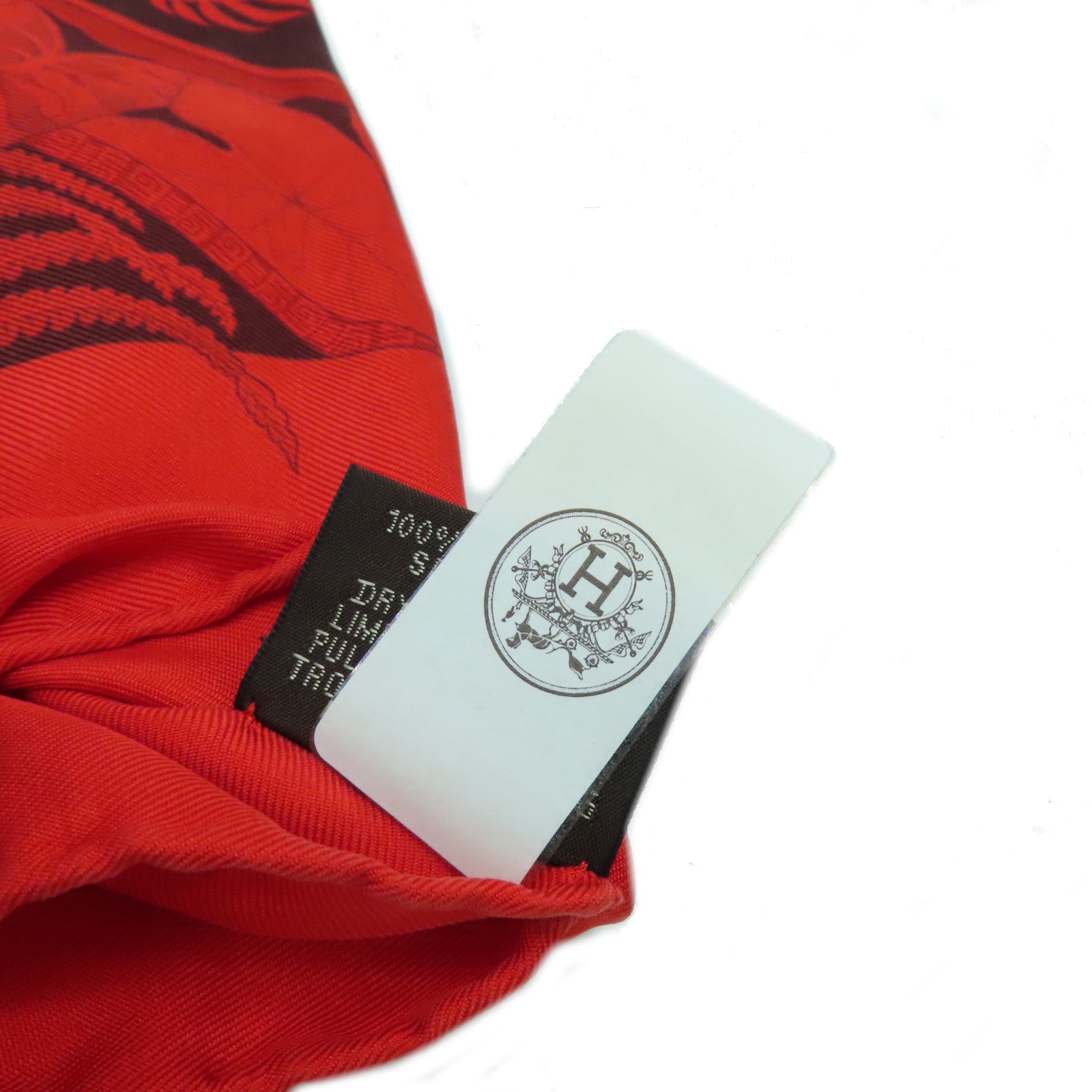 HERMES 【激減優惠】絲質Scarf 60X60絲巾紅色