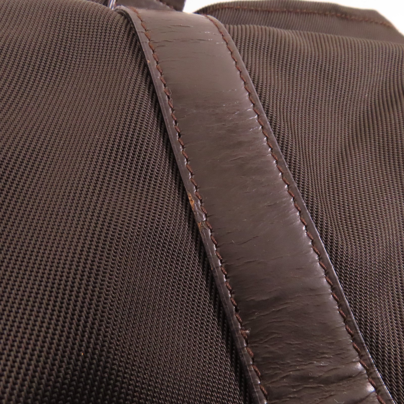 GUCCI GG SHW Tote Bag Nylon Brown