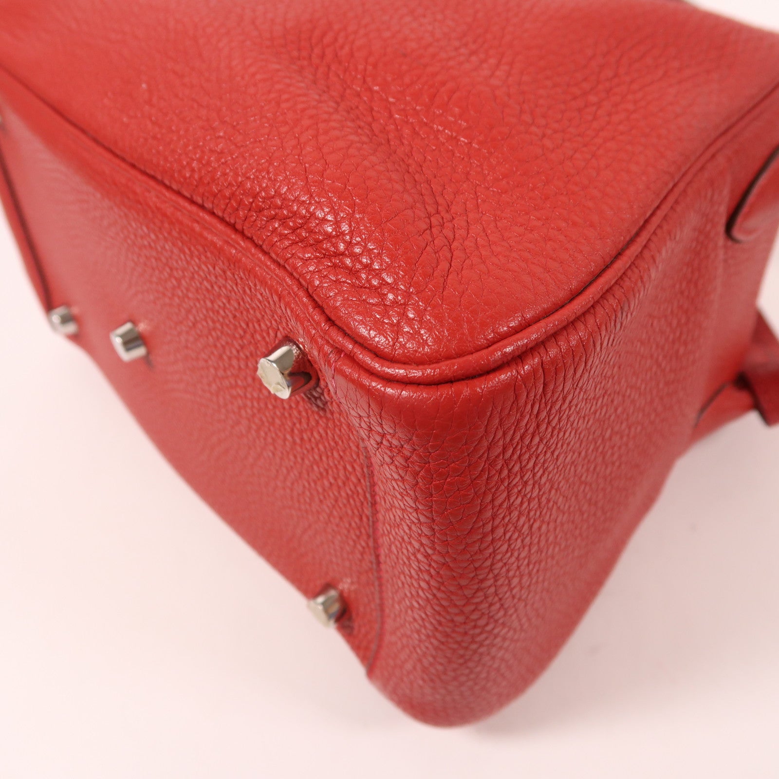 HERMES Clemence皮革Lindy 26銀扣手挽肩背兩用袋