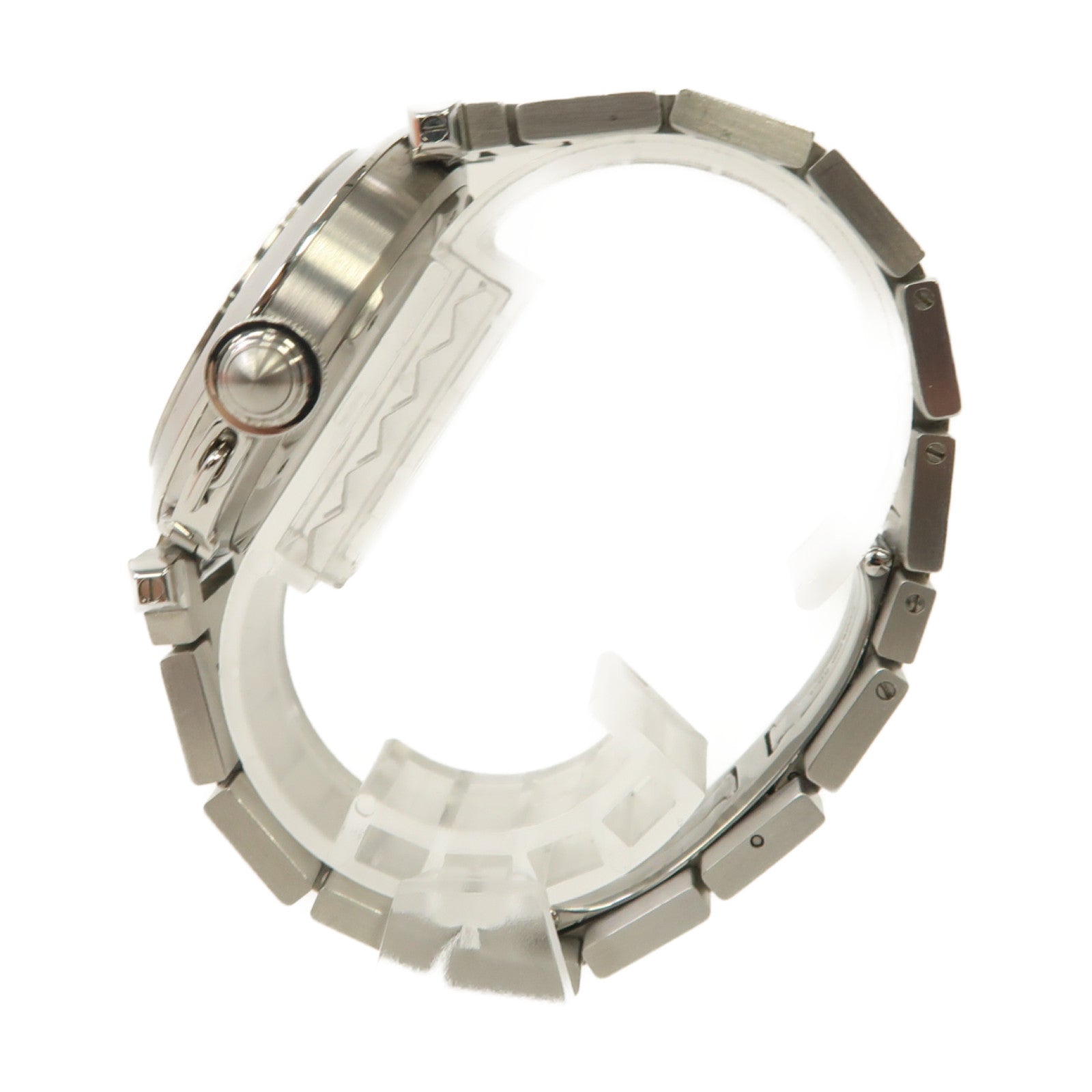 CARTIER Pasha C不鏽鋼手錶自動機芯銀色