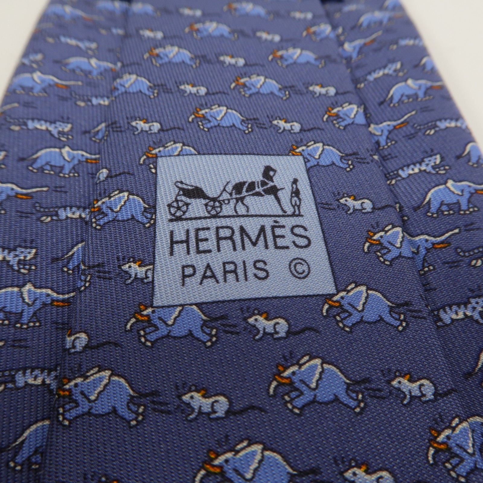 HERMES 絲質Necktie領帶