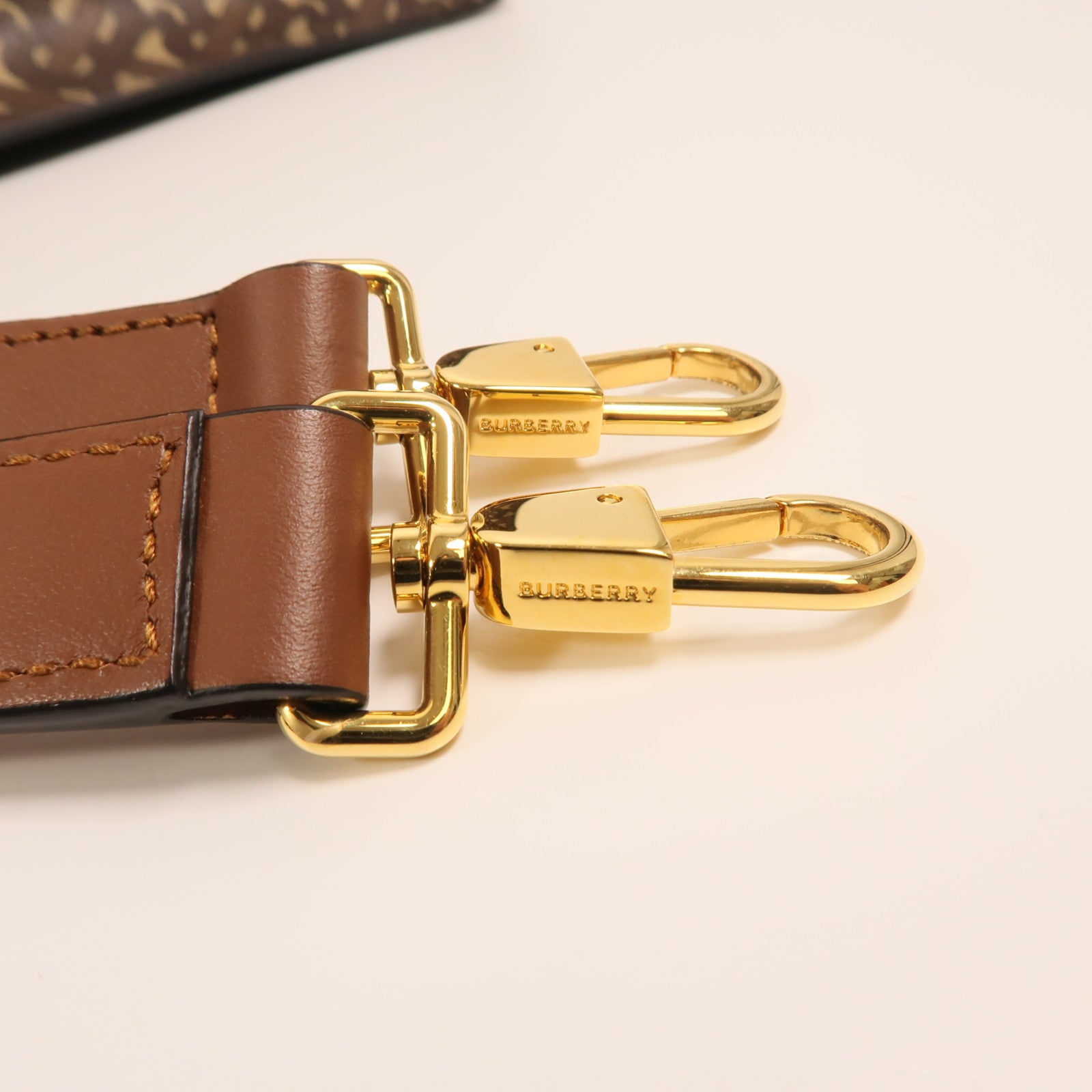 BURBERRY 塗層帆布2 Way Shoulder金扣手挽肩背兩用袋