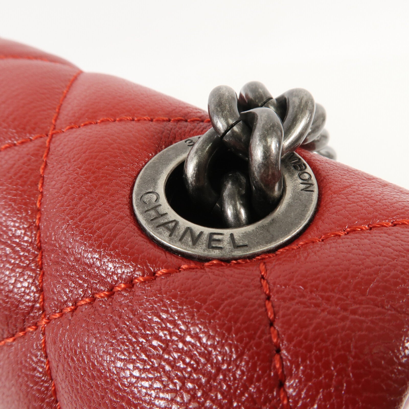 CHANEL 牛皮皮革Chain Shoulder鏈帶肩背袋