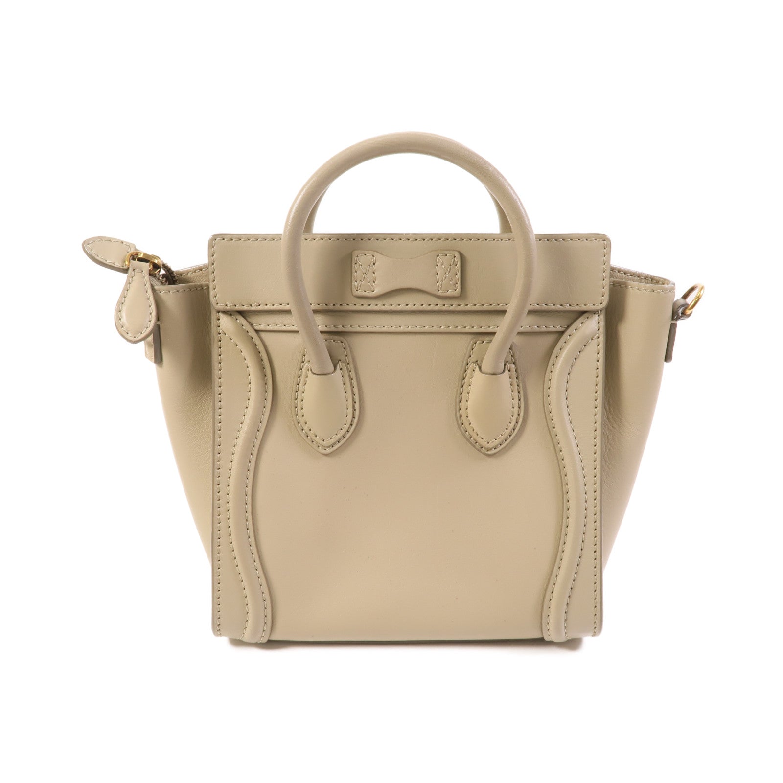 CELINE 牛皮皮革Nano Luggage金扣手挽肩背兩用袋
