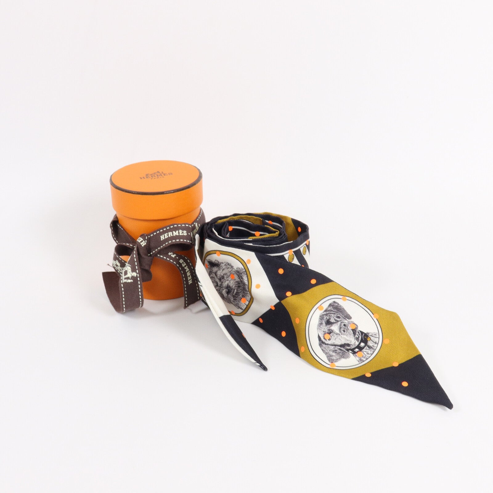 HERMES 絲質Twilly絲巾