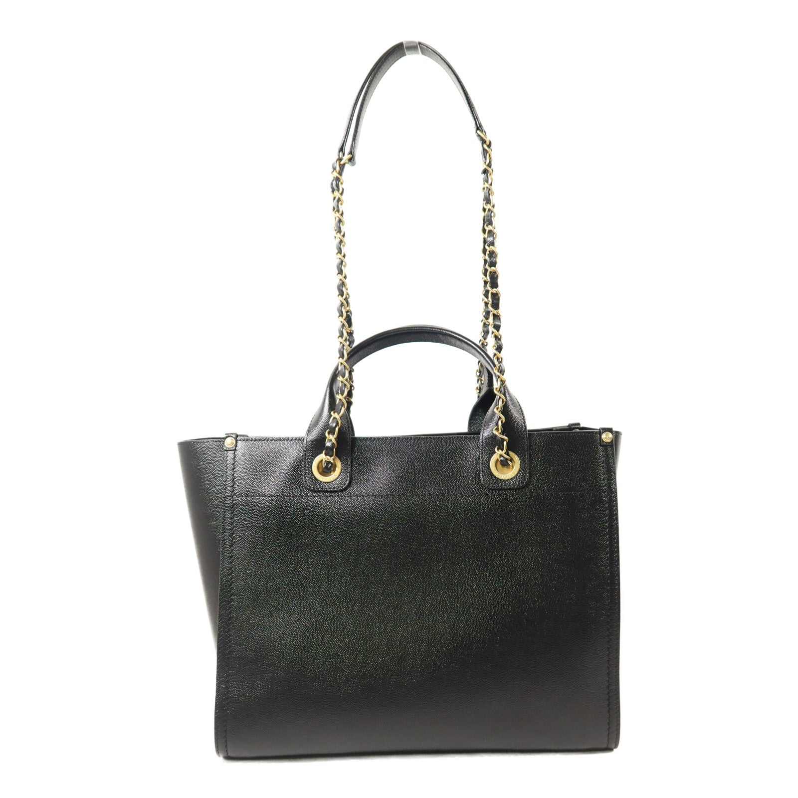 CHANEL 牛皮皮革Deauville Tote Bag手挽肩背兩用袋