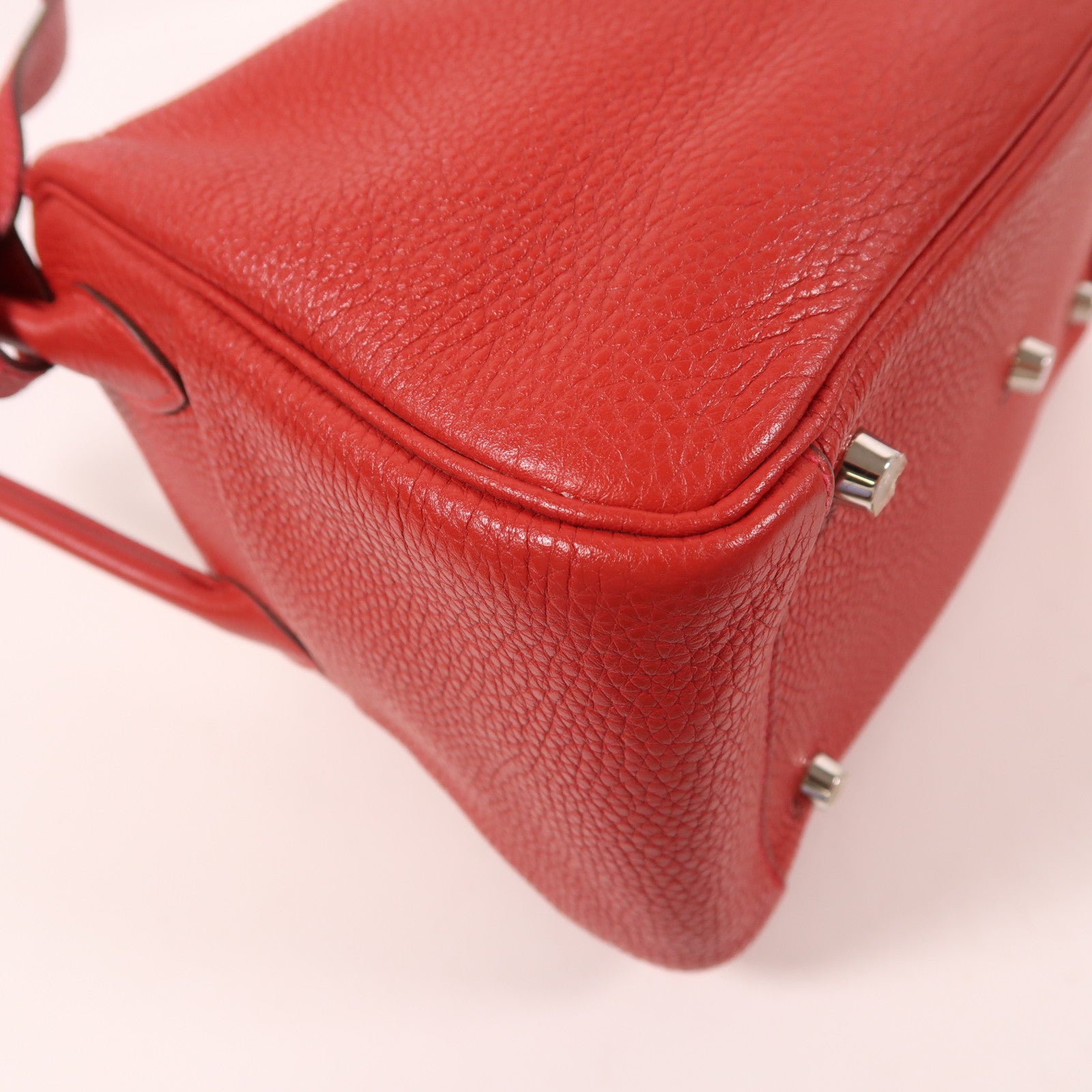 HERMES Clemence皮革Lindy 26銀扣手挽肩背兩用袋