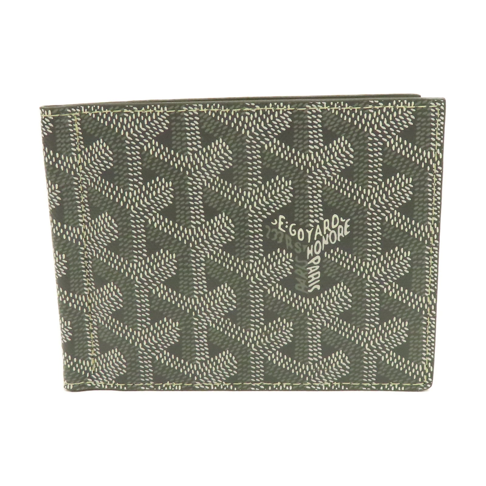 GOYARD 塗層帆布/牛皮皮革St Florentin Momey Clip卡片套灰色