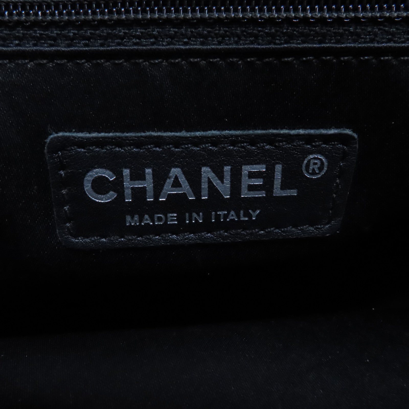 CHANEL 菱格Caviar皮革Grand Shopping Tote Bag銀扣肩背袋黑色