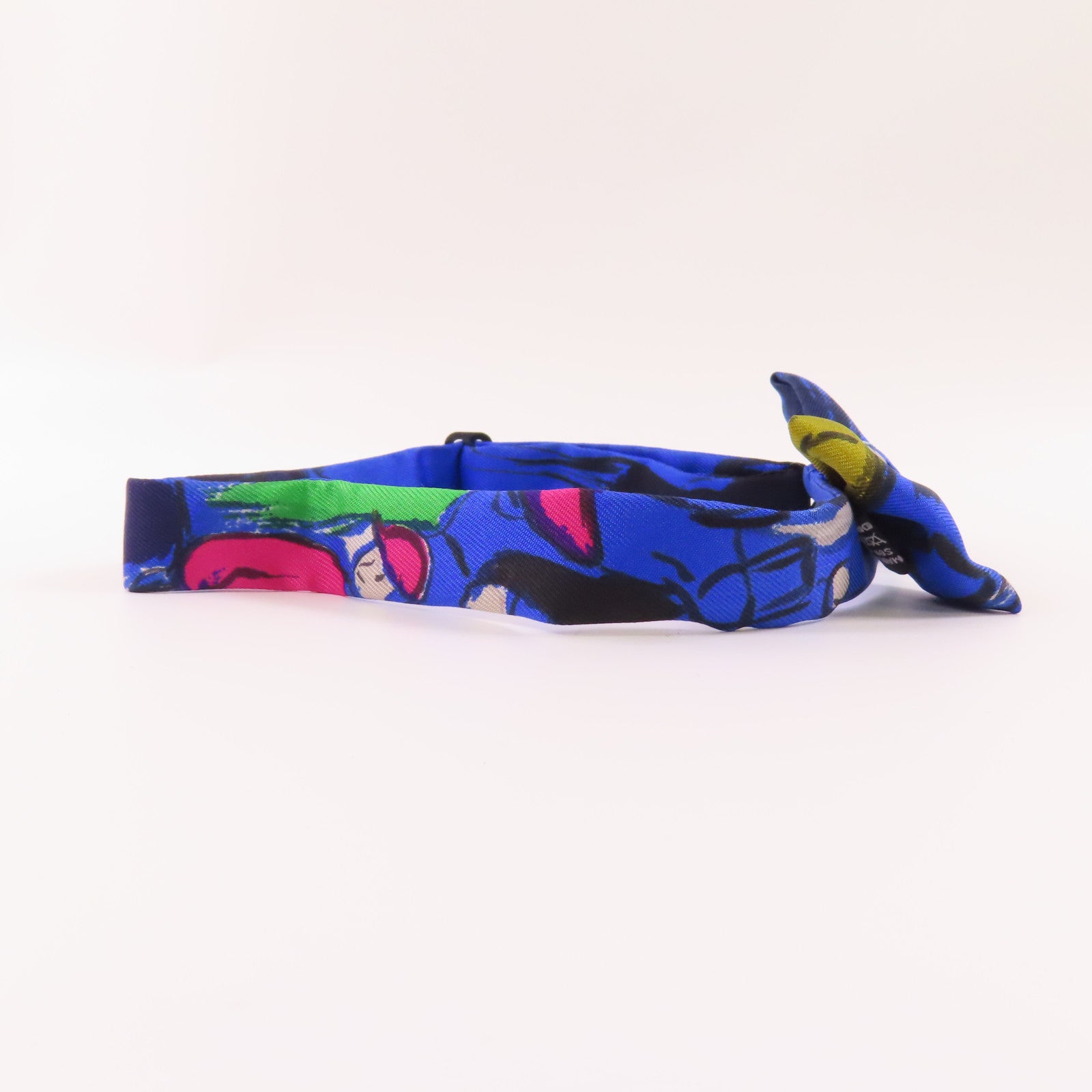 HERMES Bow Tie Silk Blue