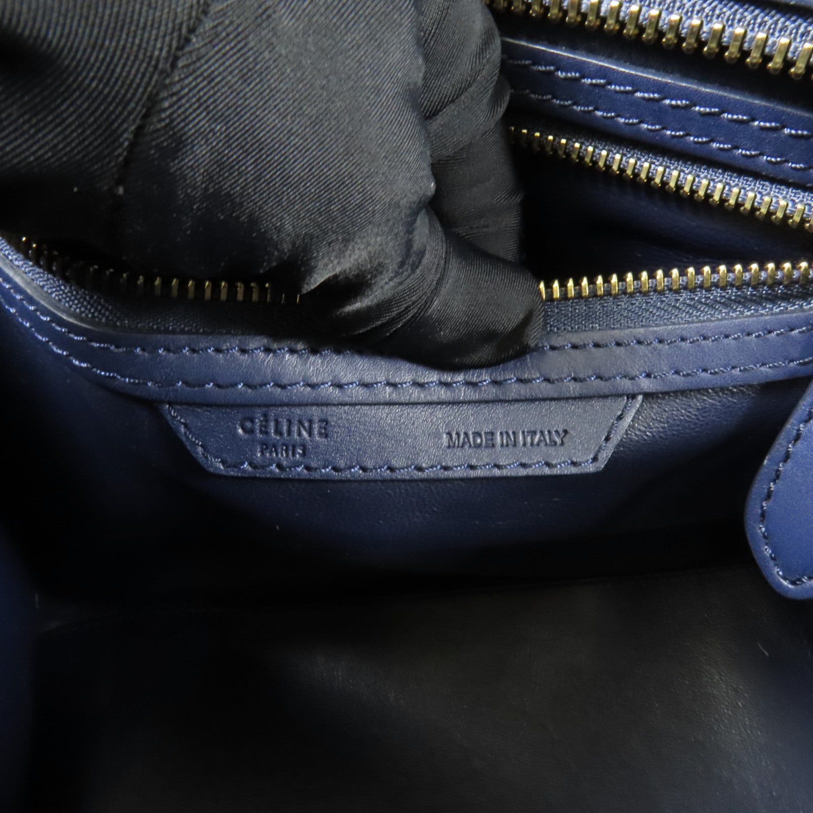 CELINE 牛皮皮革Micro Luggage金扣手挽袋