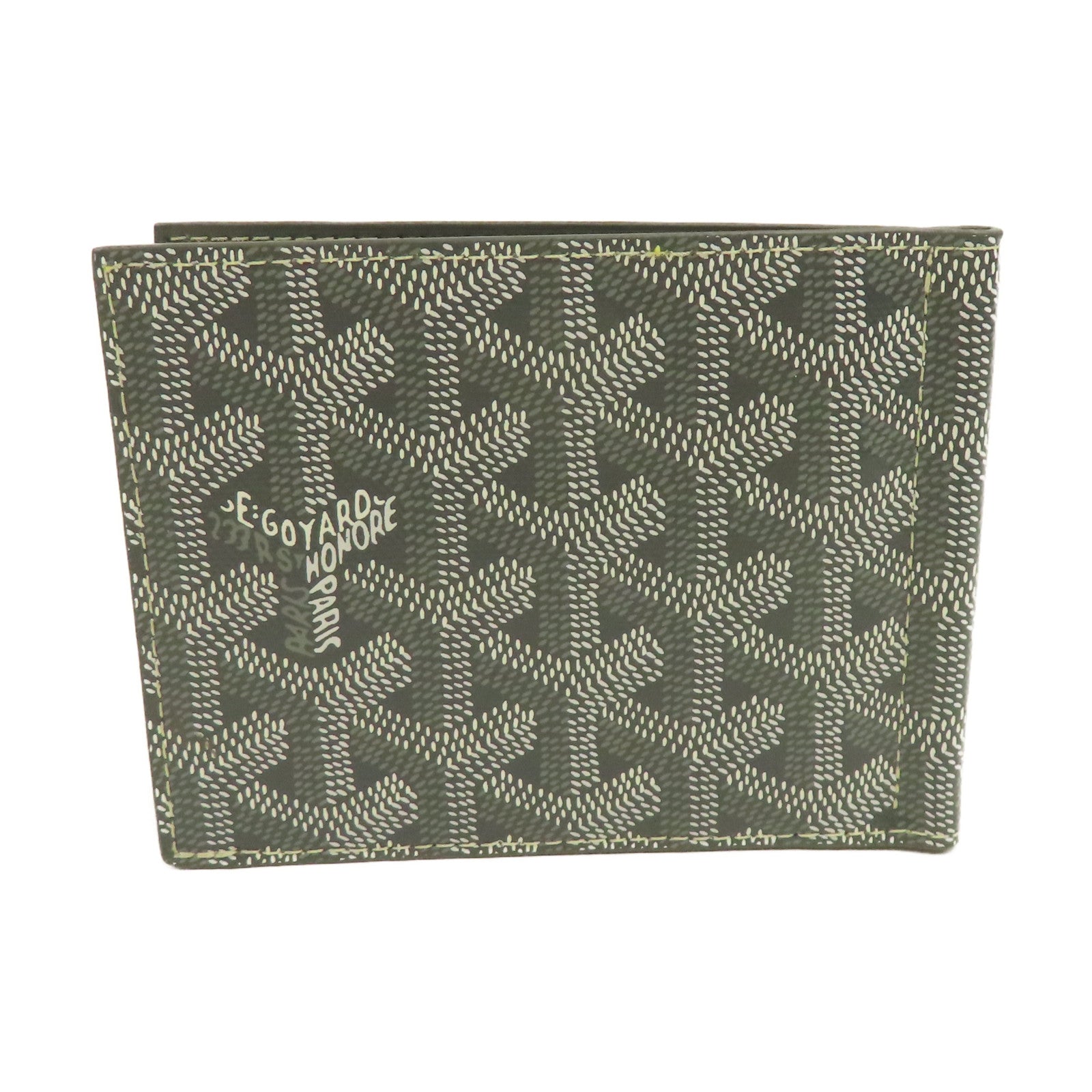 GOYARD 塗層帆布/牛皮皮革St Florentin Momey Clip卡片套灰色