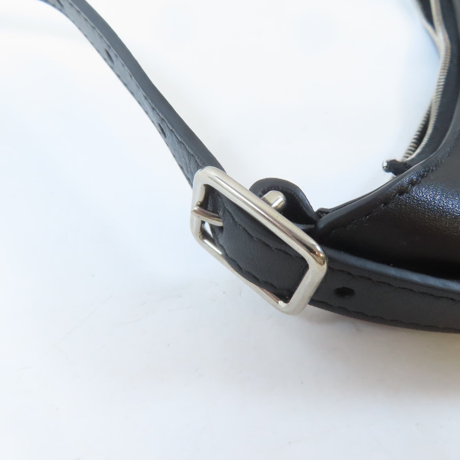 BALENCIAGA 牛皮皮革Mary Kate Sling Bag銀扣肩背袋黑色
