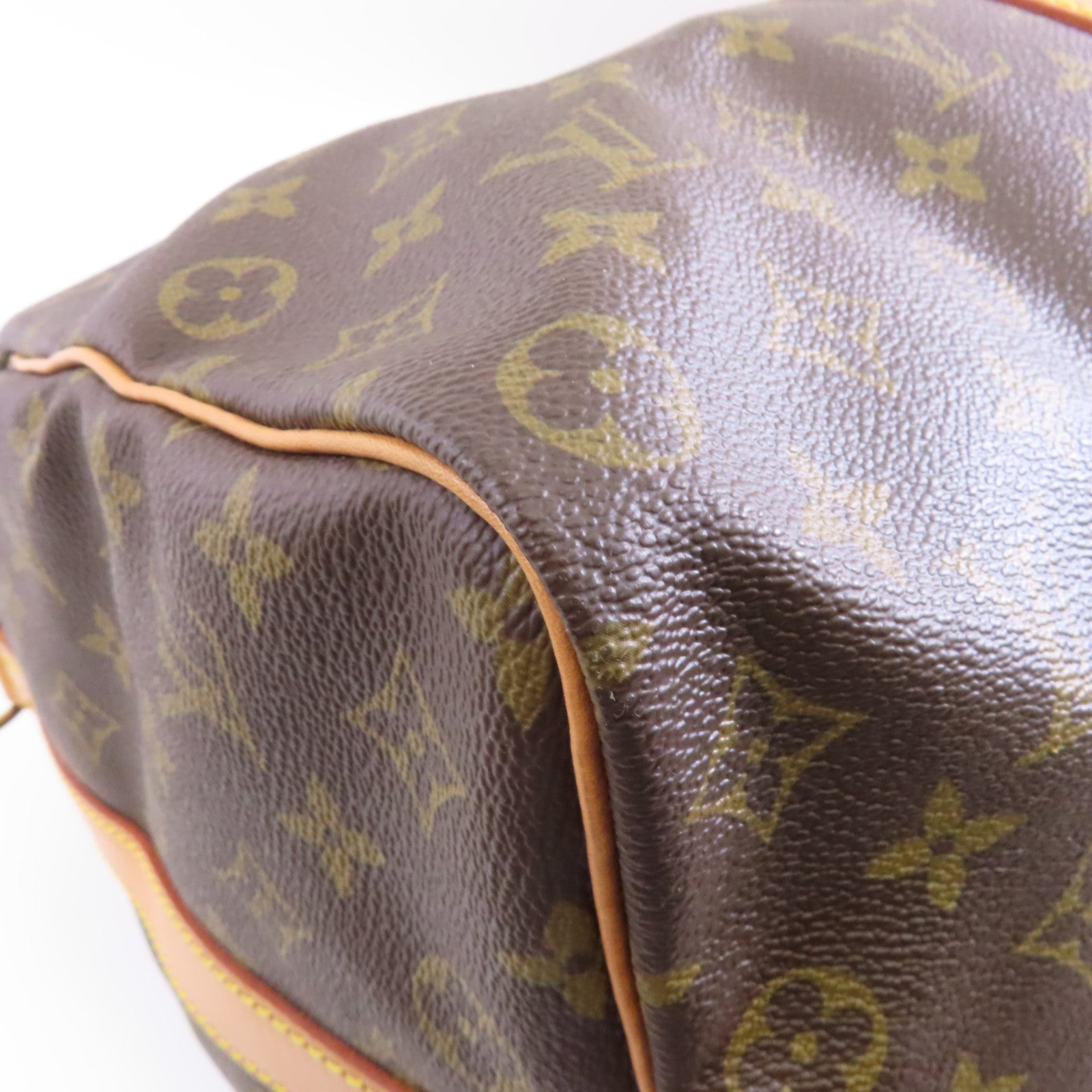 LOUIS VUITTON Monogram Keepall Bandouliere 50金扣波士顿包手挽肩背兩用袋棕色