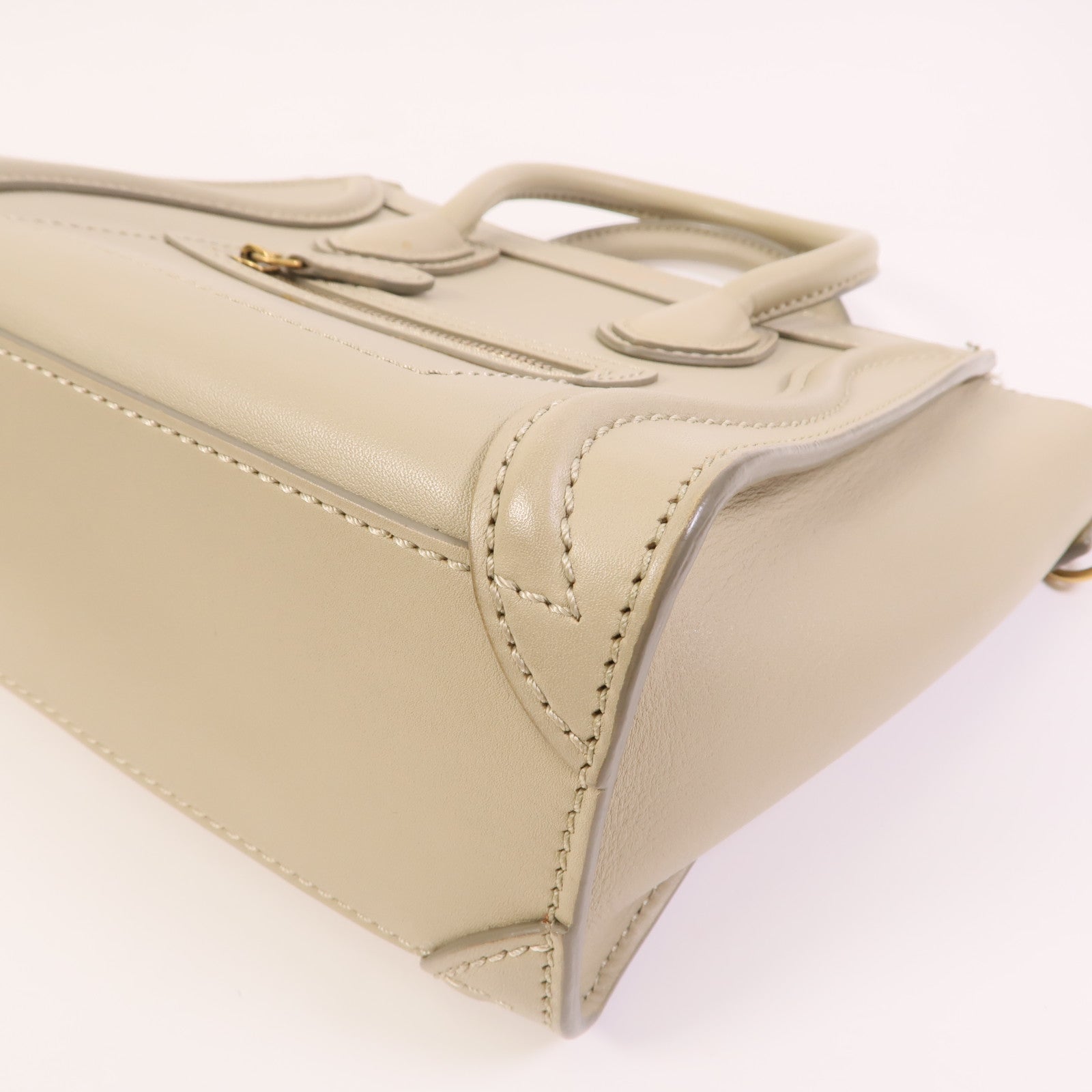 CELINE 牛皮皮革Nano Luggage金扣手挽肩背兩用袋