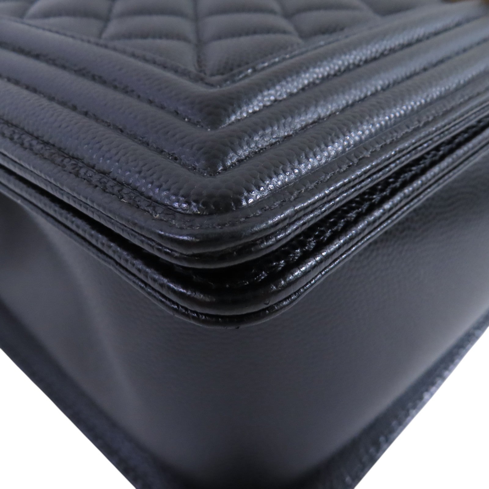 CHANEL 【激減優惠】牛皮皮革Boy Chanel金扣鏈帶肩背袋