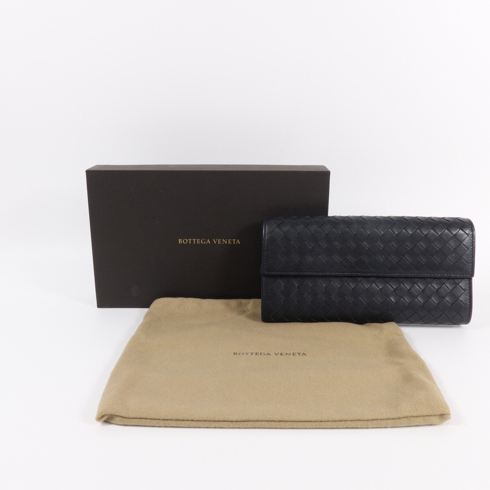 BOTTEGA VENETA 織紋皮革Long Wallet長錢包