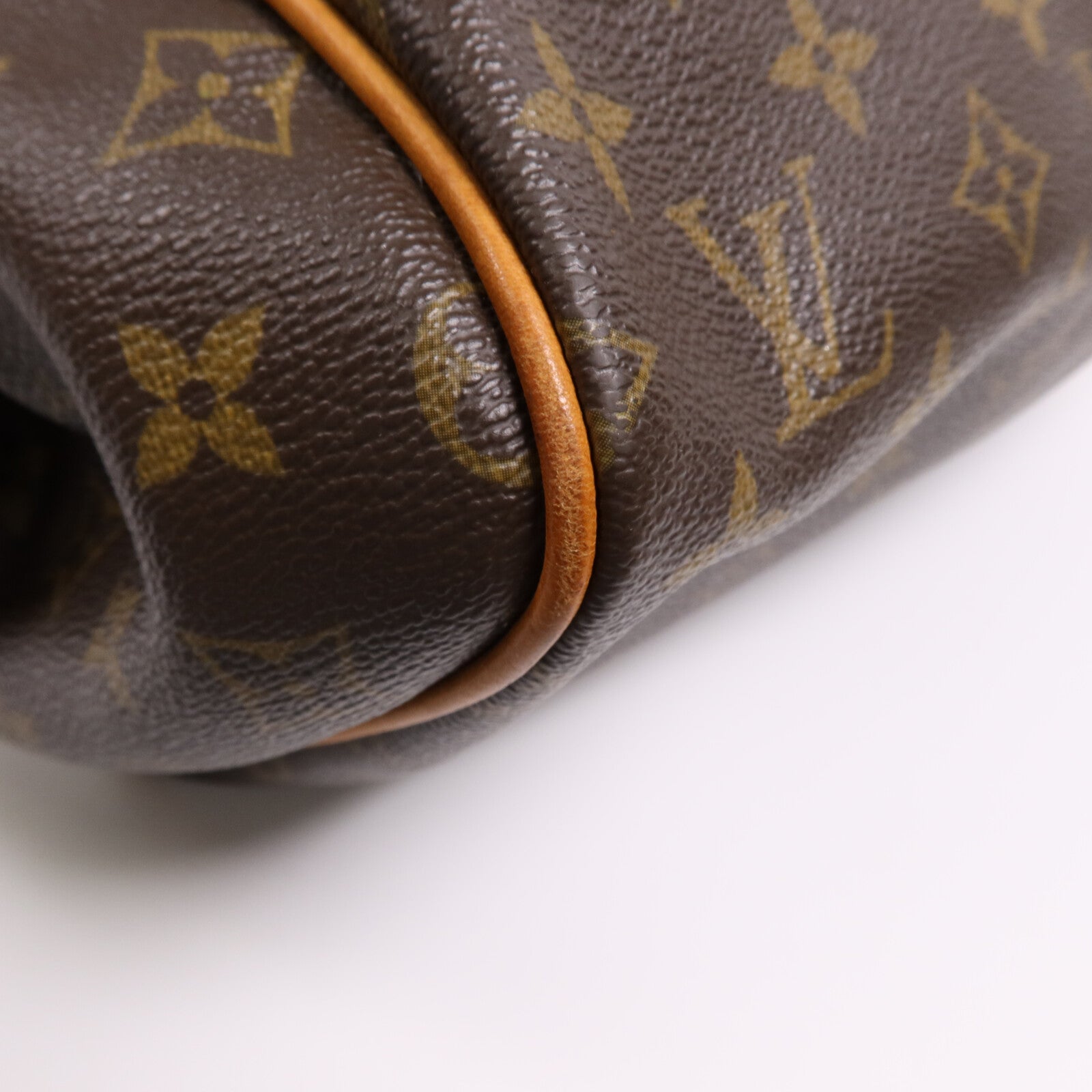 LOUIS VUITTON Monogram Montorgueil PM金扣肩背袋棕色
