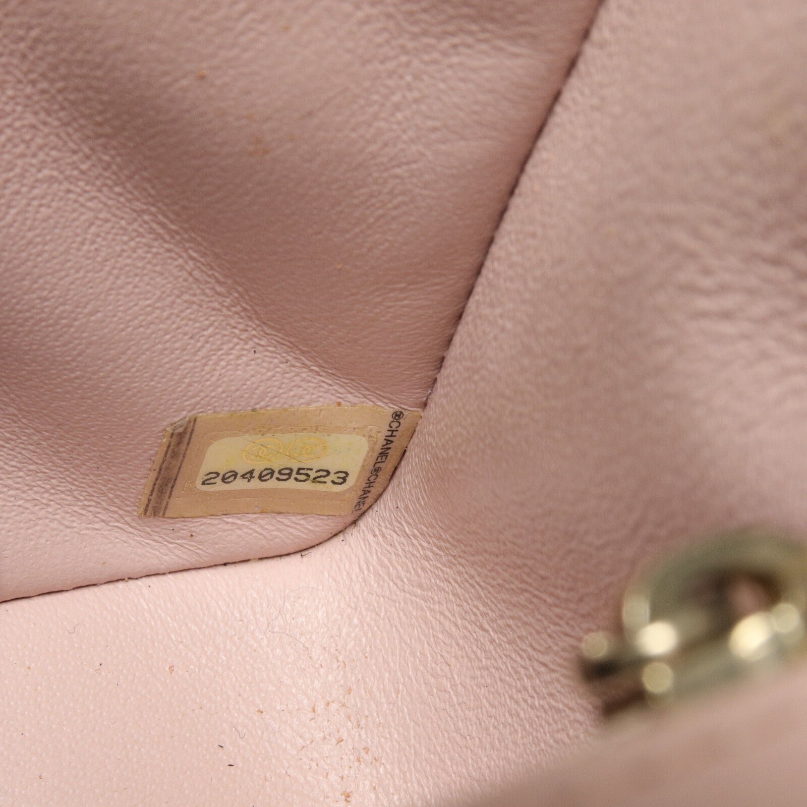 CHANEL 羊皮皮革Mini Classic 20鏈帶肩背袋
