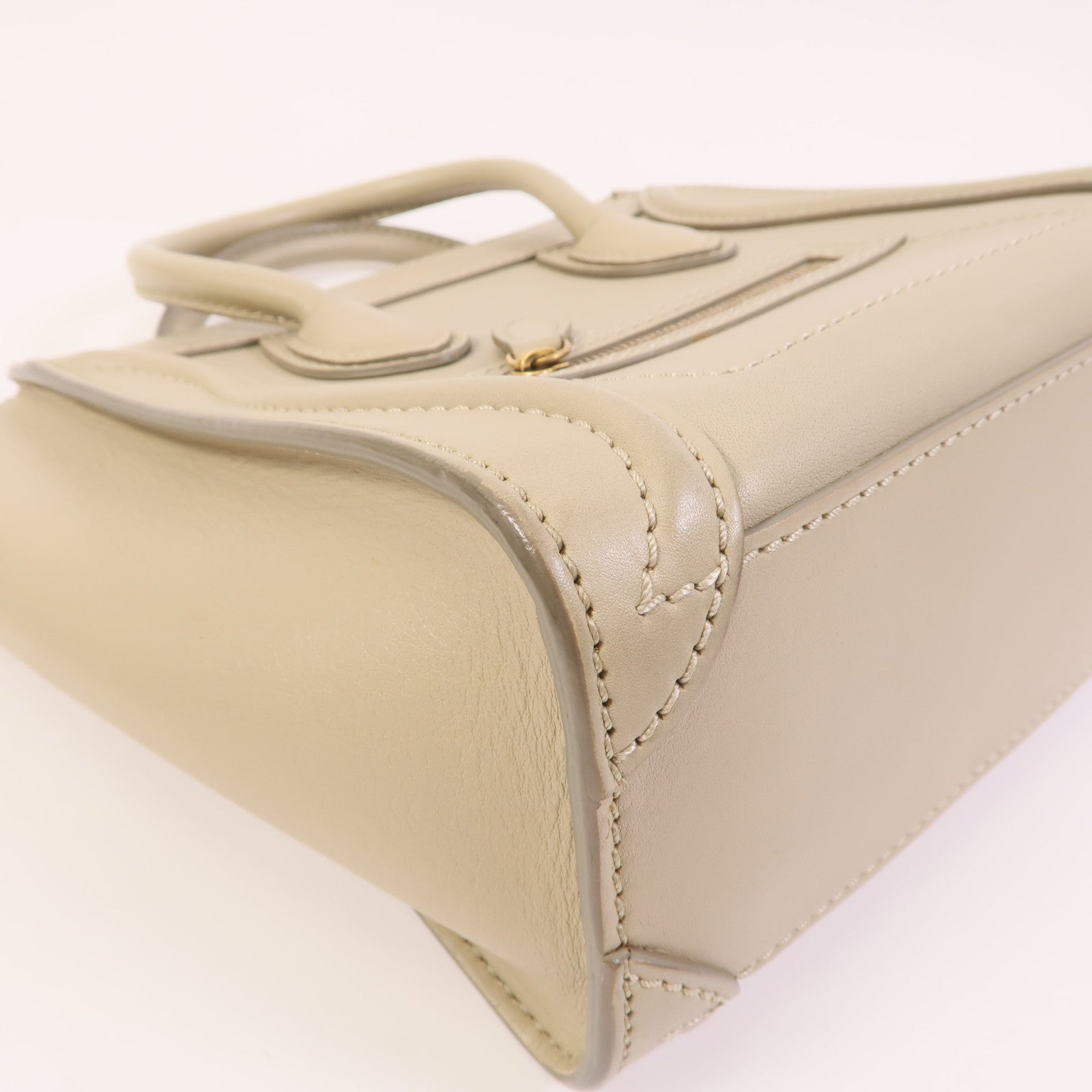 CELINE 牛皮皮革Nano Luggage金扣手挽肩背兩用袋