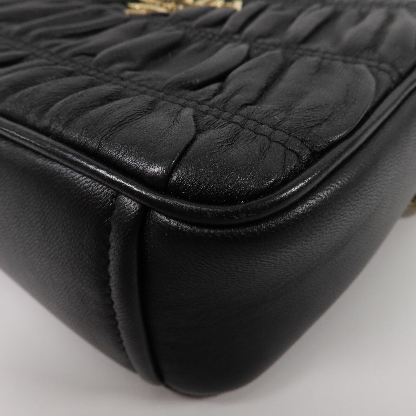 PRADA 牛皮皮革Shoulder Bag鏈帶肩背袋