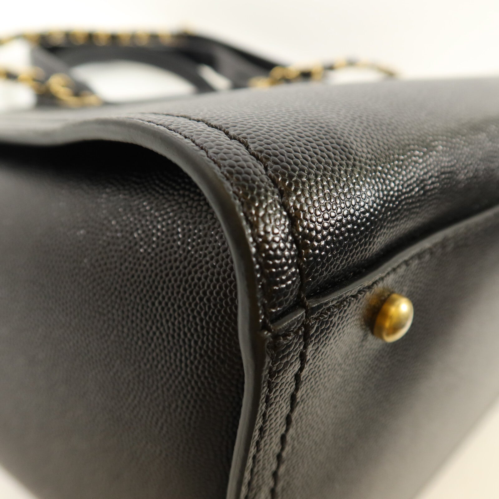 CHANEL 牛皮皮革Deauville Tote Bag手挽肩背兩用袋