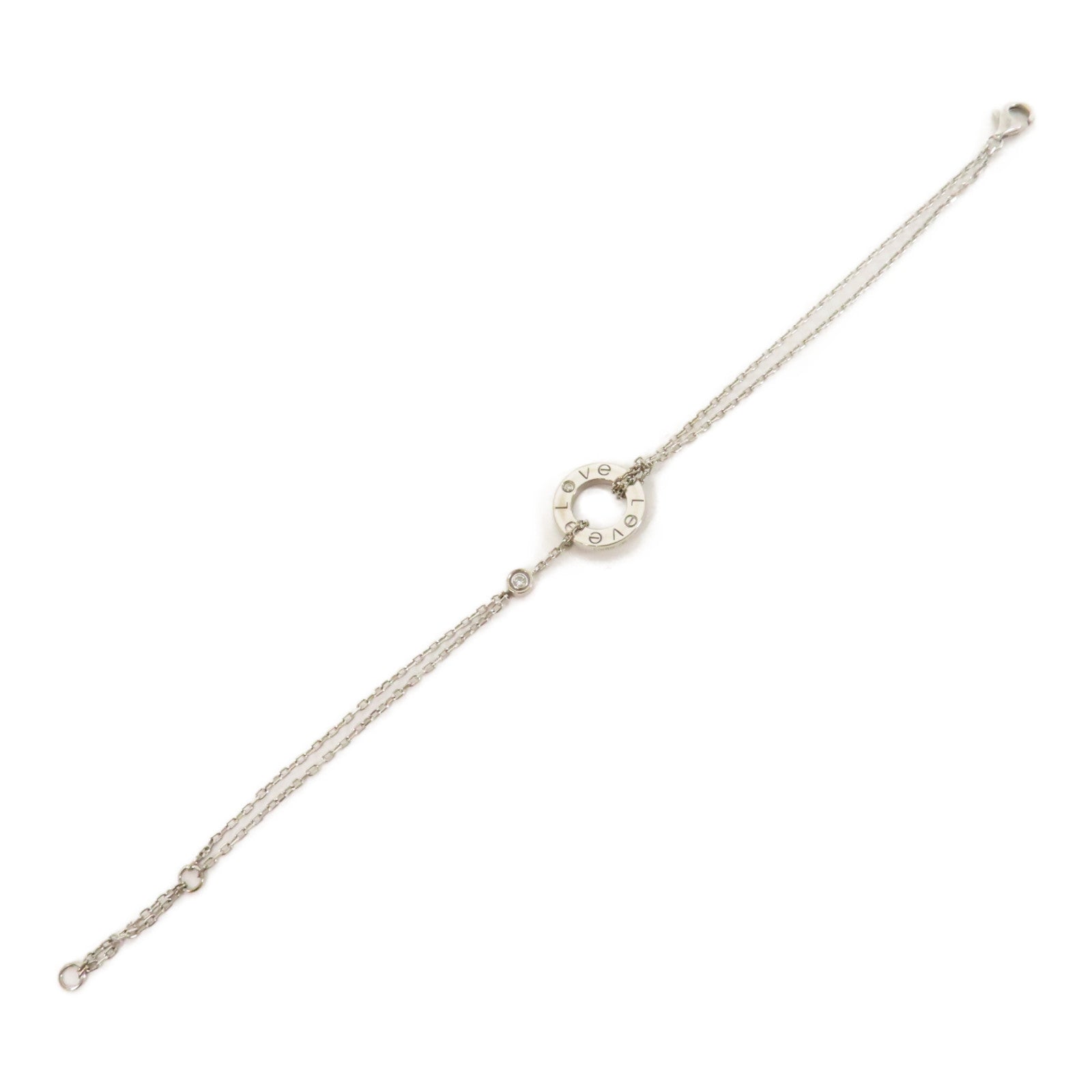CARTIER 【激減優惠】18K白金Love Bracelet手鏈銀色