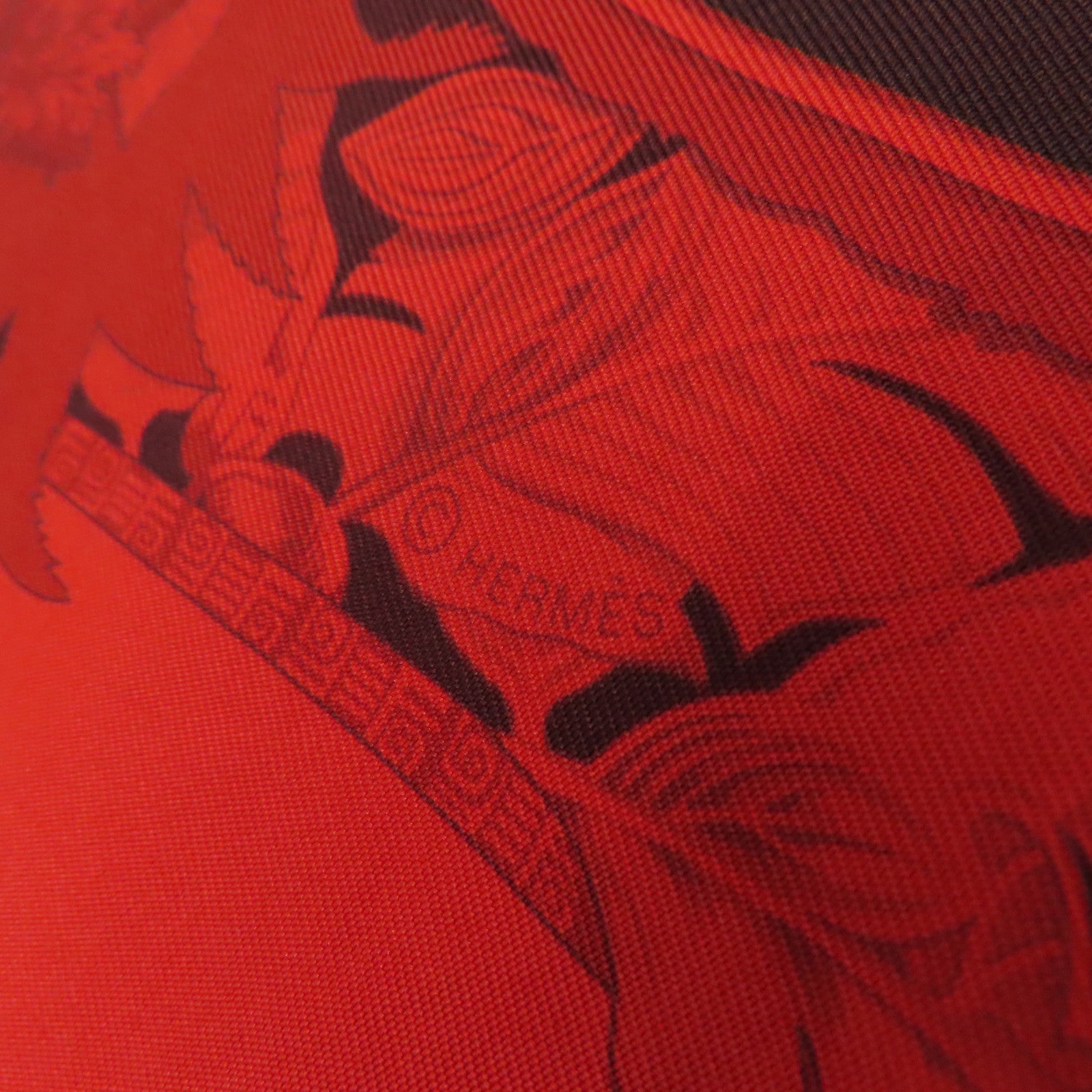 HERMES 【激減優惠】絲質Scarf 60X60絲巾紅色