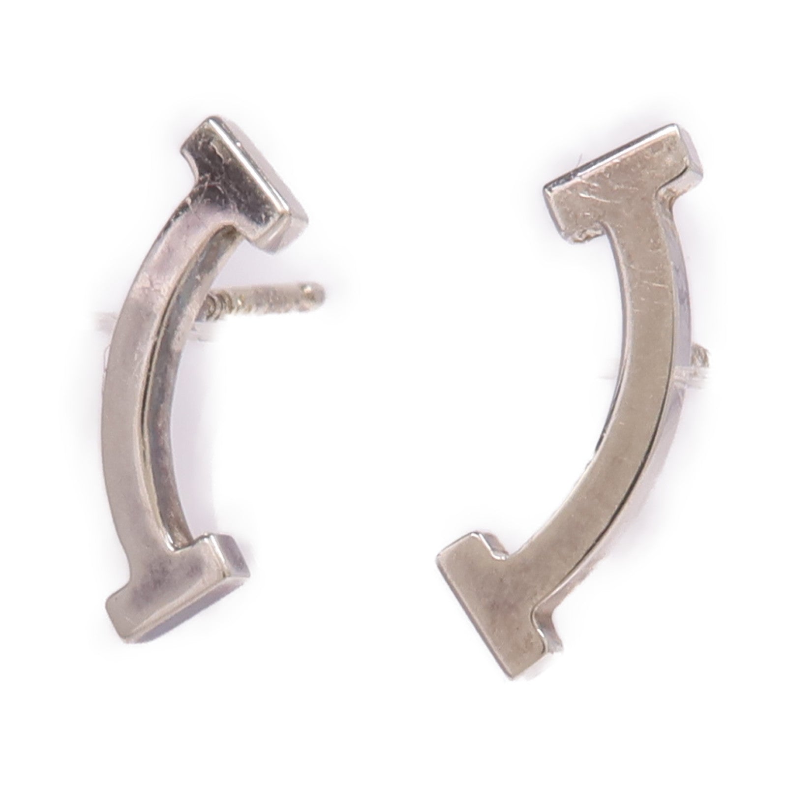 TIFFANY＆CO 925純銀T Smile Earrings耳環