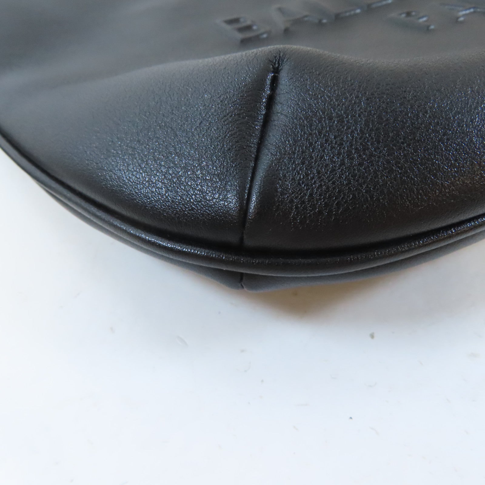 BALENCIAGA 牛皮皮革Mary Kate Sling Bag銀扣肩背袋黑色