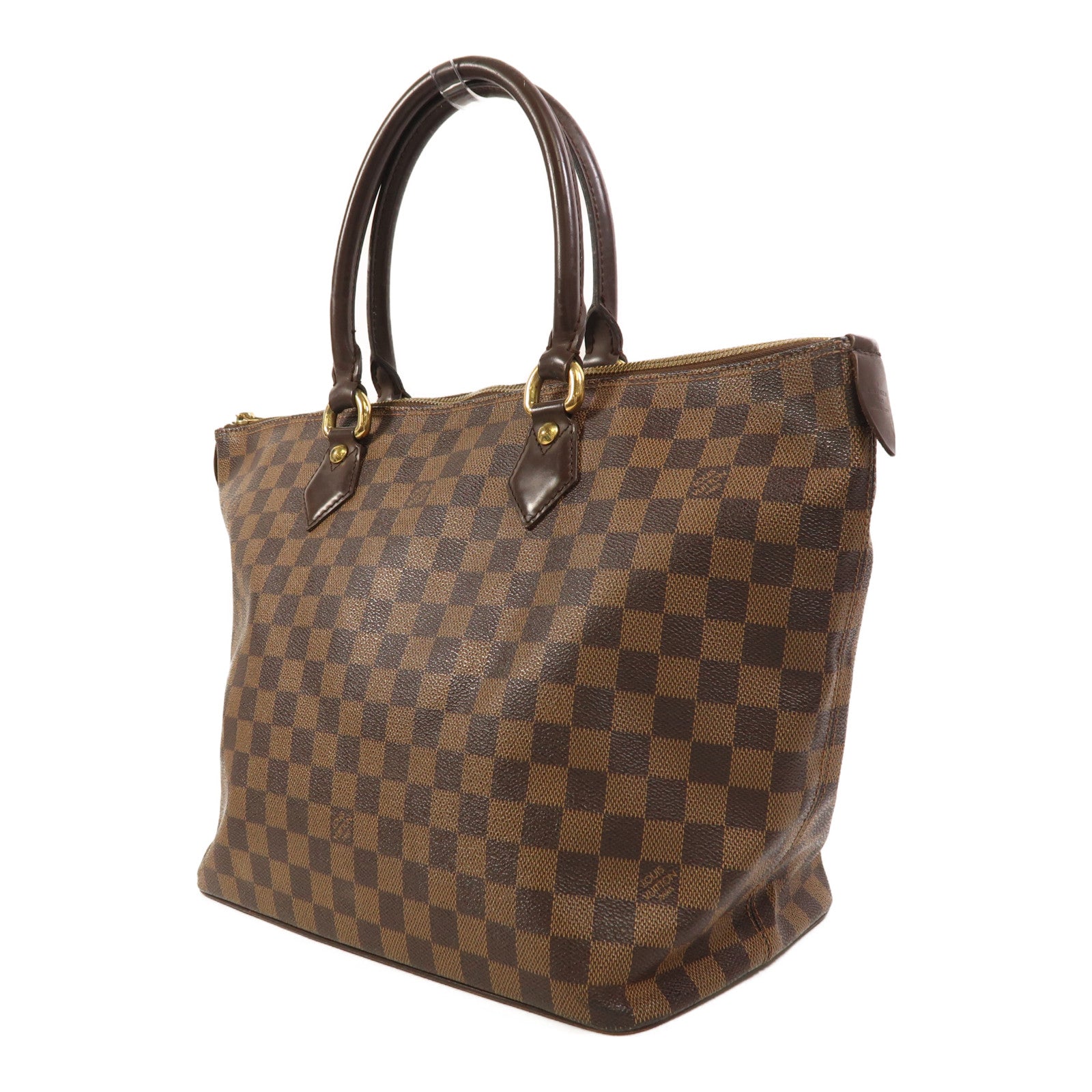LOUIS VUITTON 【激減優惠】Damier Saleya MM金扣手挽袋