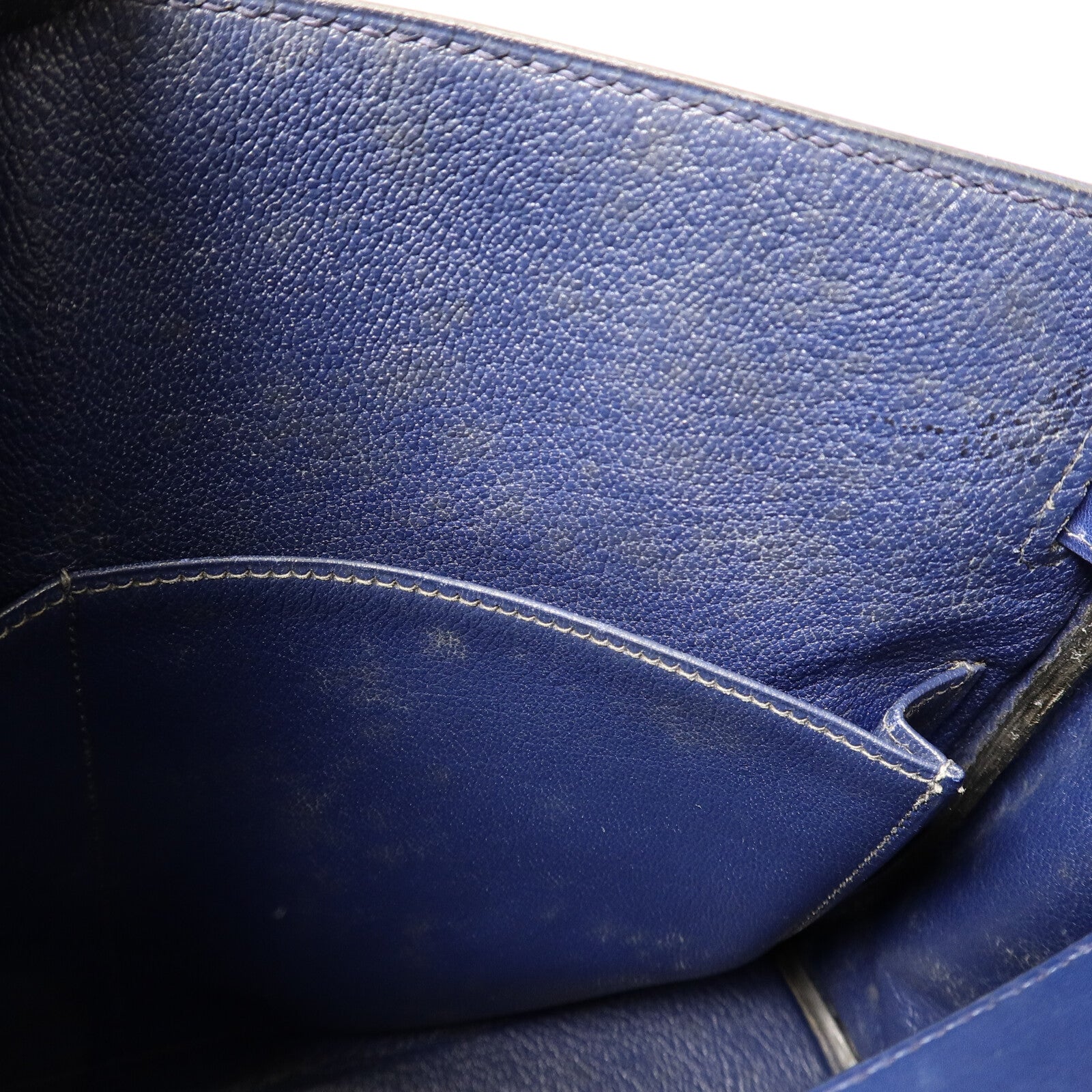 HERMES Box皮革Kelly 32手挽肩背兩用袋Blue