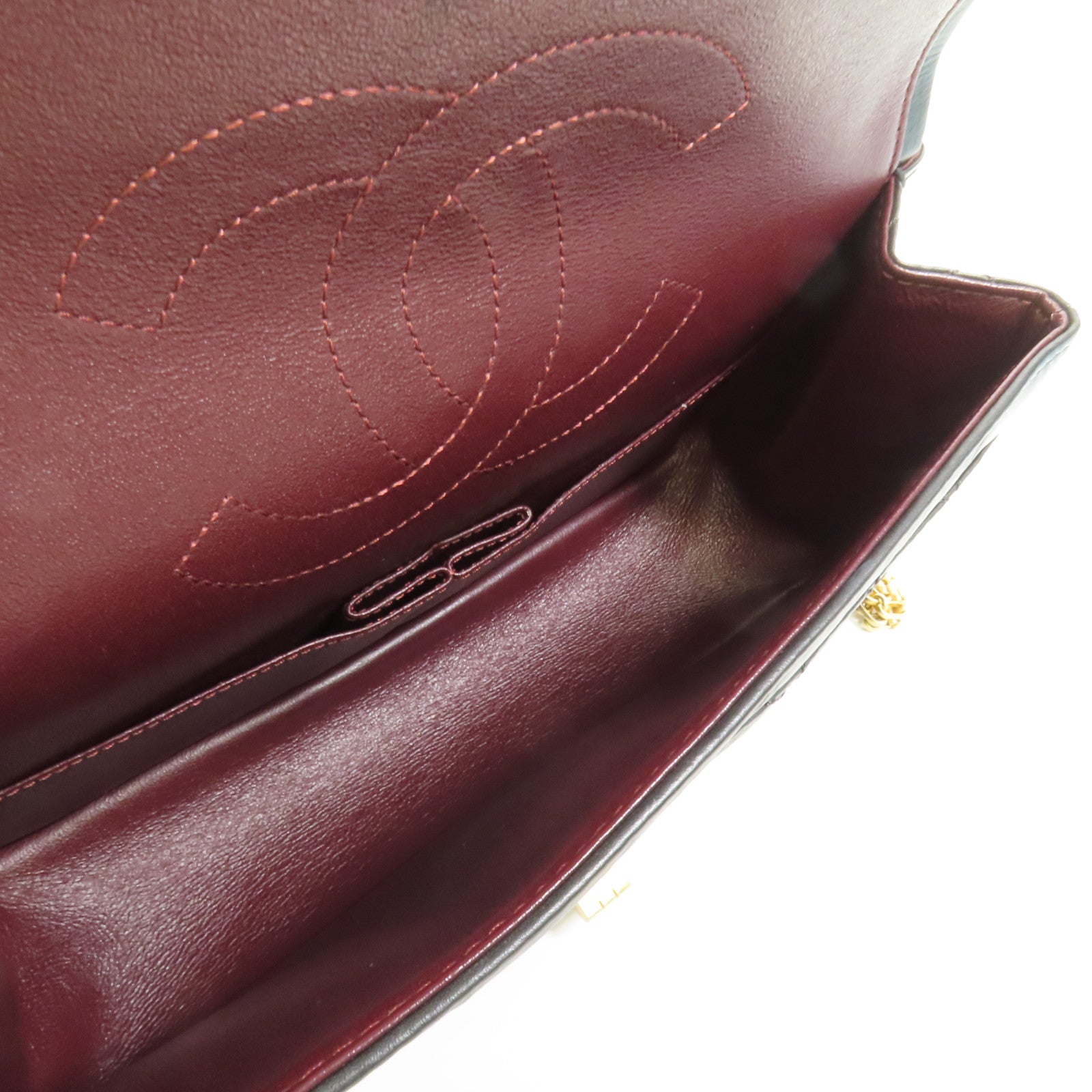 CHANEL 牛皮皮革2.55 Medium金扣鏈帶肩背袋