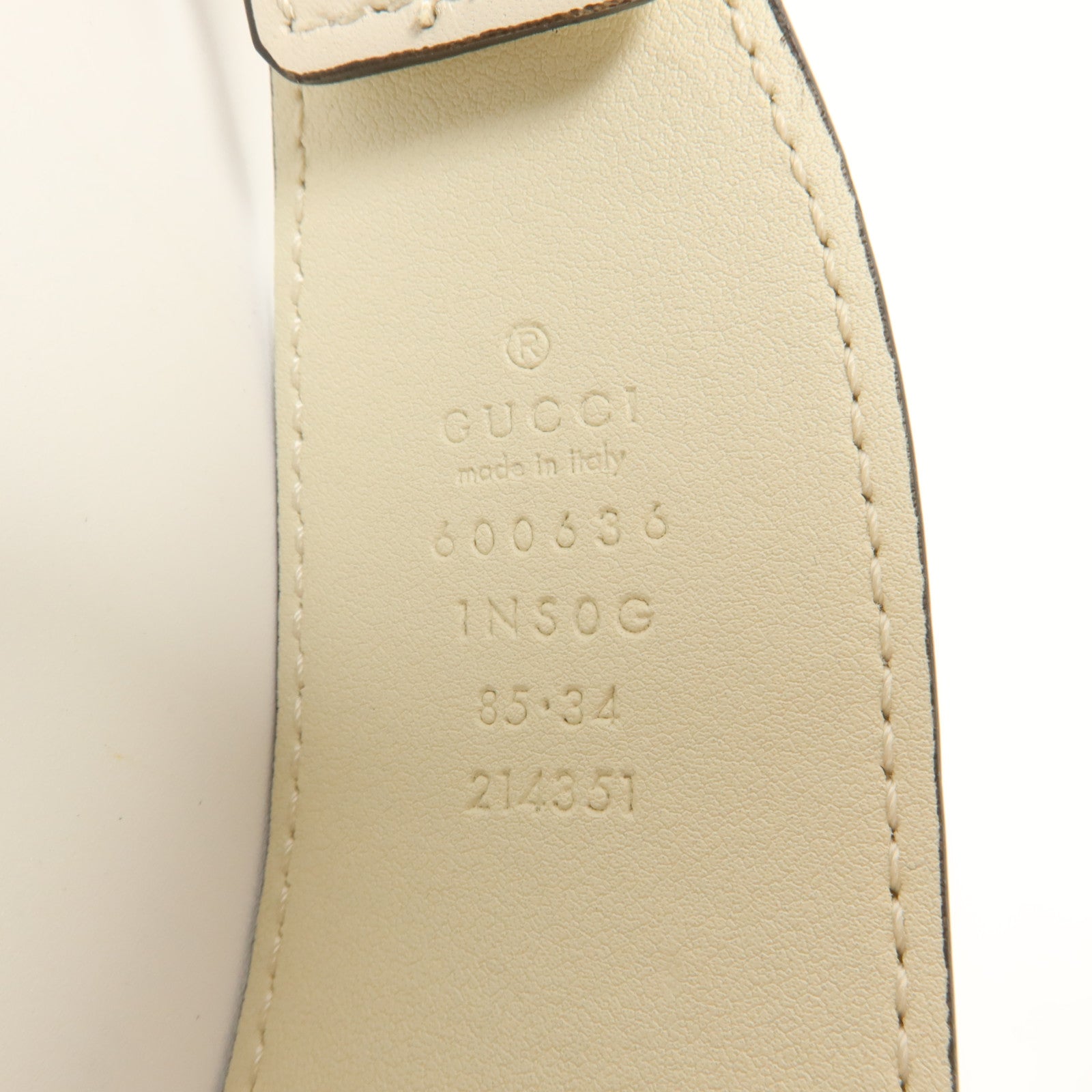 GUCCI 牛皮皮革Horsebit 1955 Belt 85x34皮帶