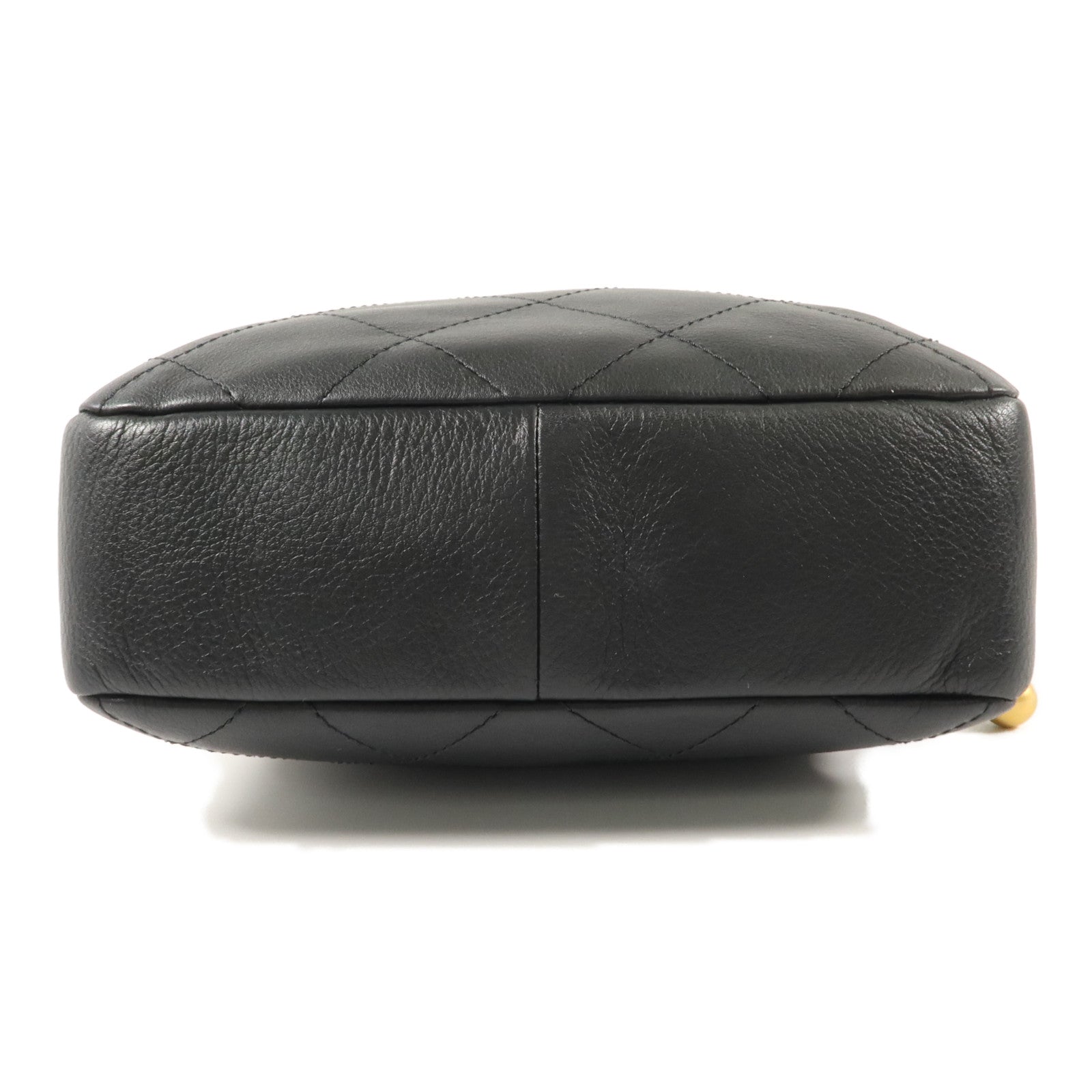 CHANEL 牛皮皮革Drawstring Bag鏈帶肩背袋