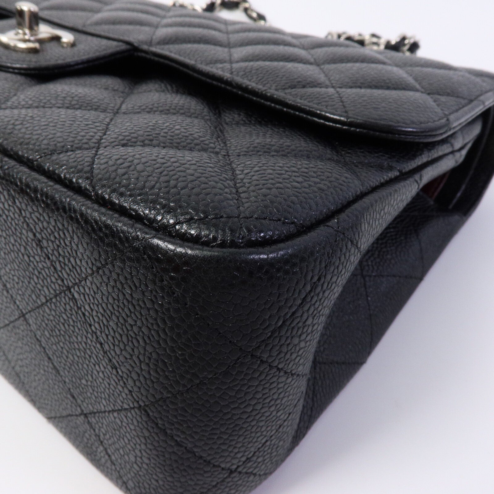 CHANEL 牛皮皮革Large Classic鏈帶肩背袋
