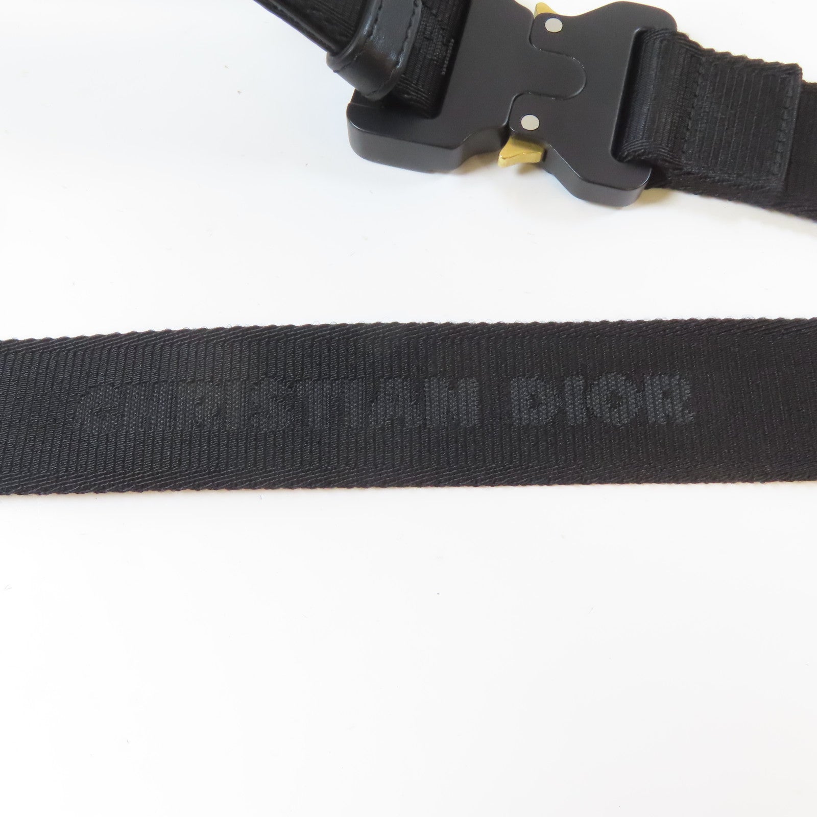 Dior 【激減優惠】塗層帆布Messenger Shoulder B銀扣肩背袋黑色