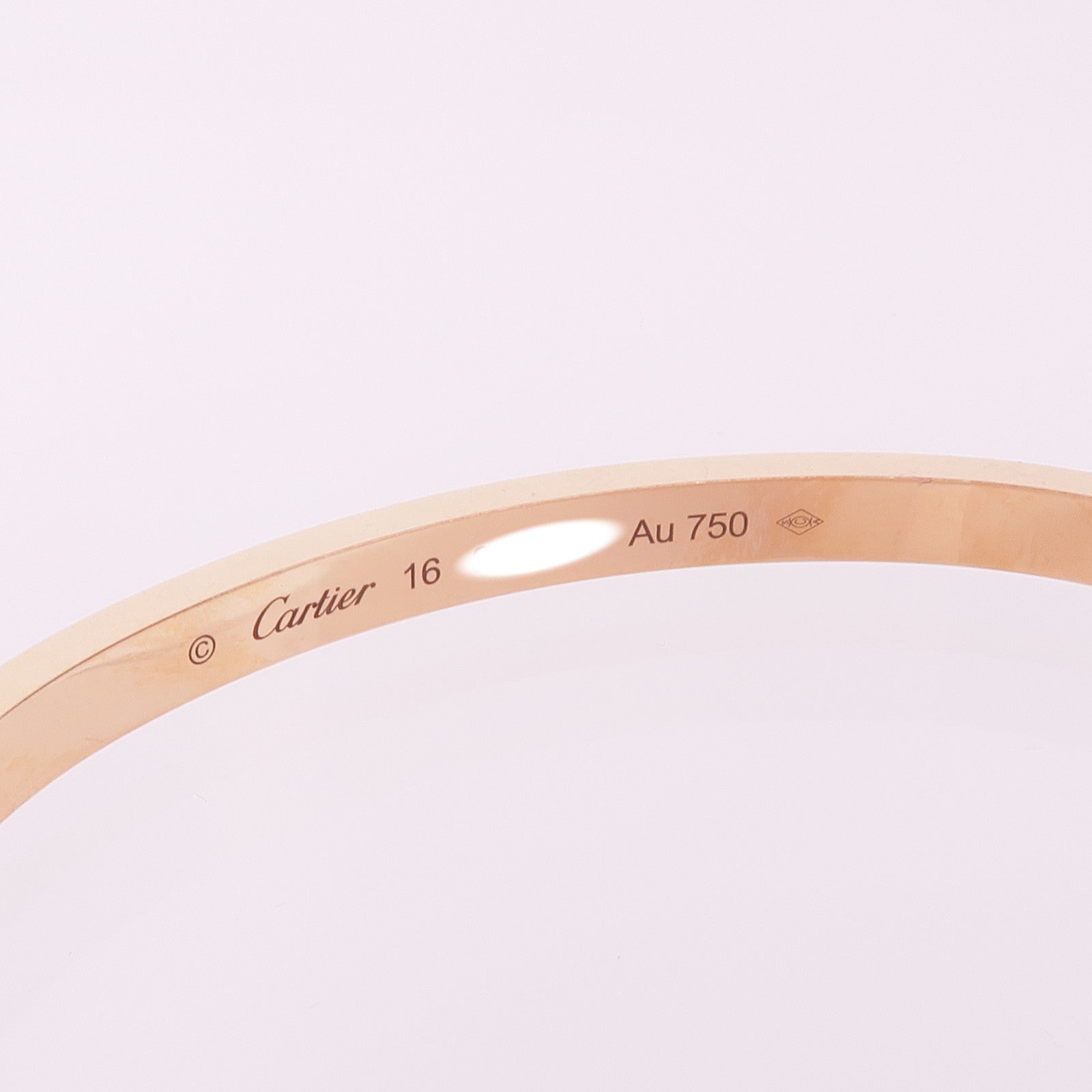 CARTIER 18K玫瑰金Love Bracelet 10 Diamonds Small Model鑽石手鐲Cartier#16