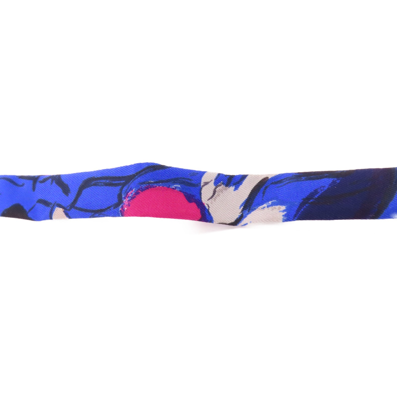 HERMES Bow Tie Silk Blue